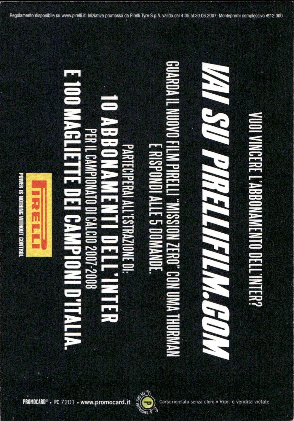 cartolina calciatori Inter