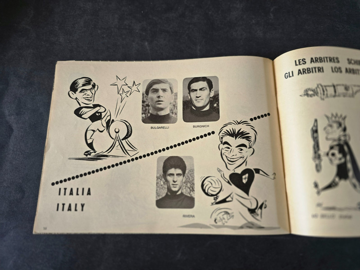 Programma Campionati del Mondo di Calcio 1966 multilingue Top Player & Rookie