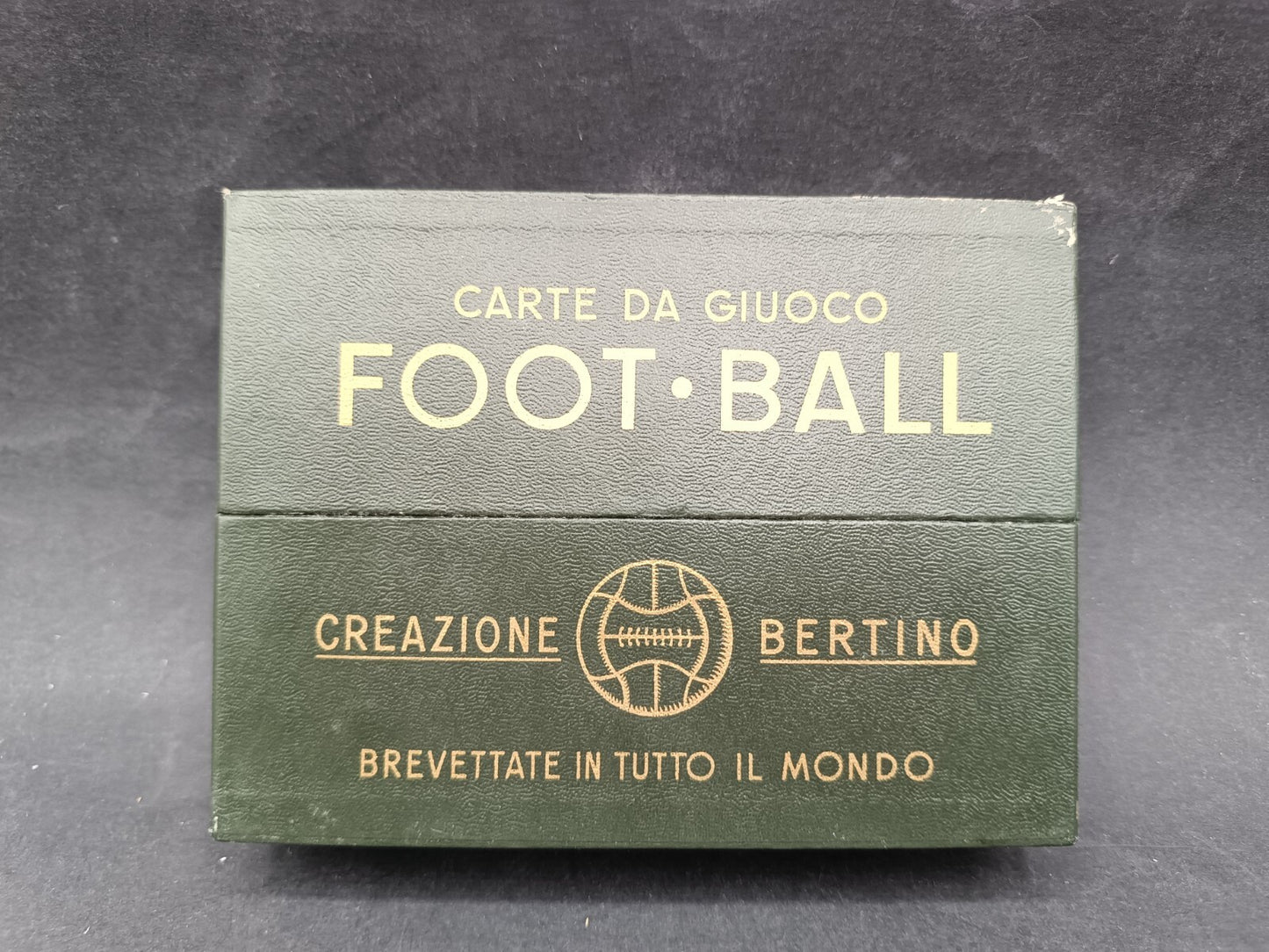 Mazzo carte da gioco Creazione Bertino Football confezione verde
