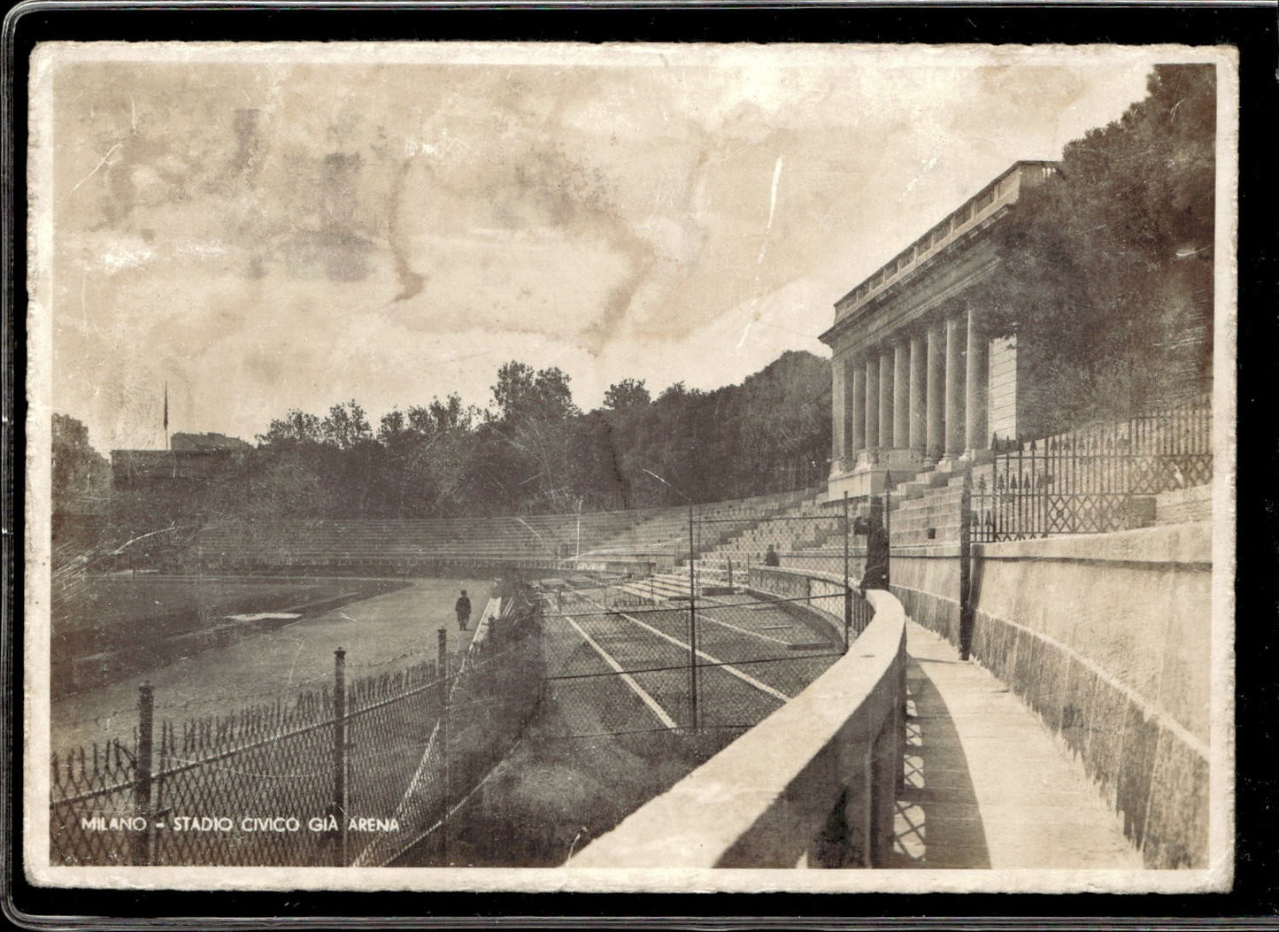 cartolina postcard calcio Milano Stadio Civico gi� Arena #135 1942
