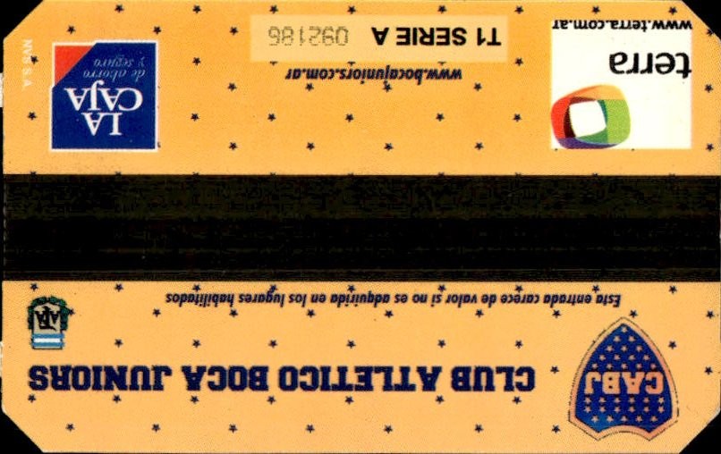 biglietto stadio BOCA JRS VS PALMEIRAS N 368
