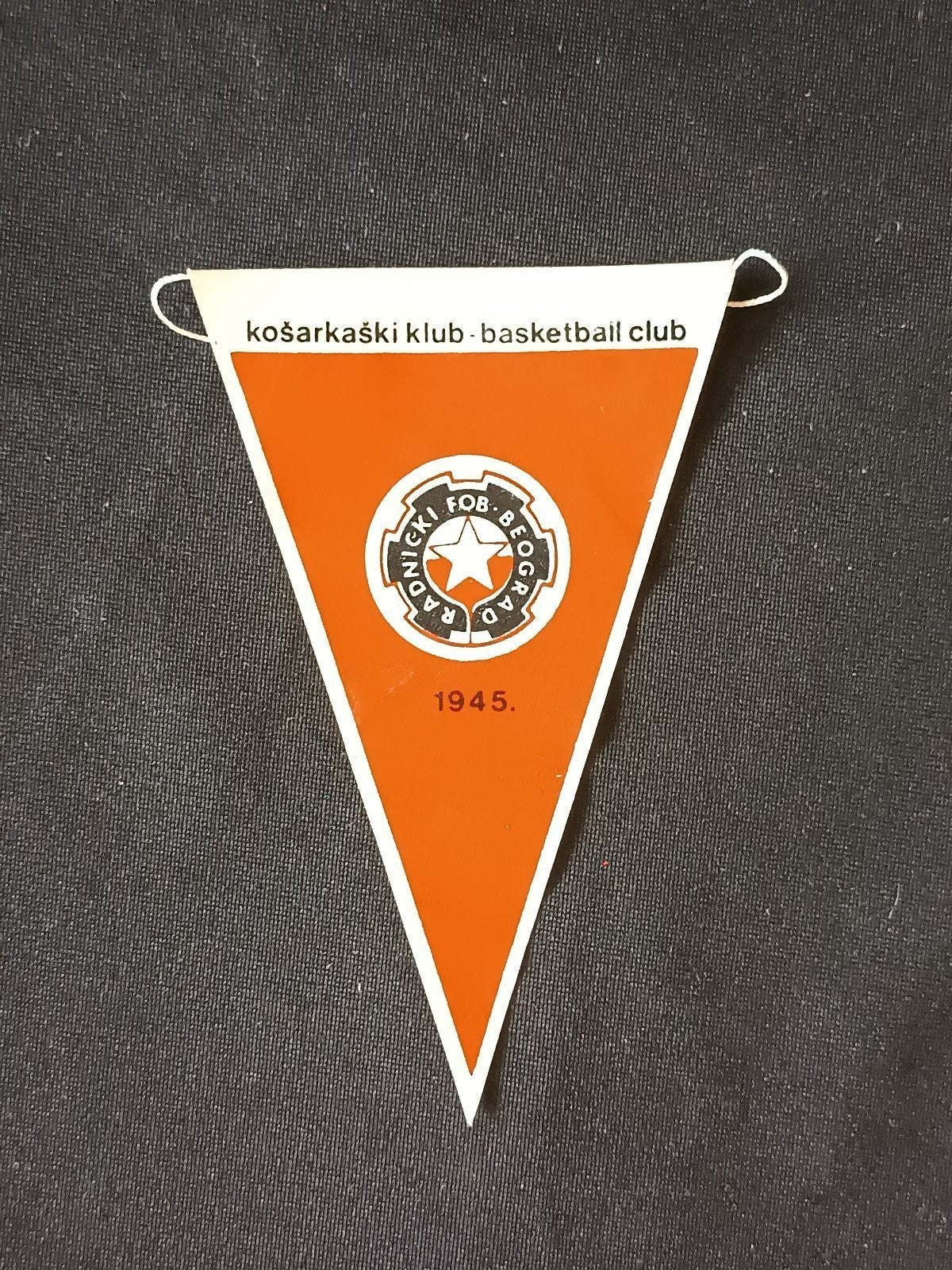 Gagliardetto Pennant Ko�arka�ki Klub Radni?ki Belgrado Jugoslavia 1945 Basket