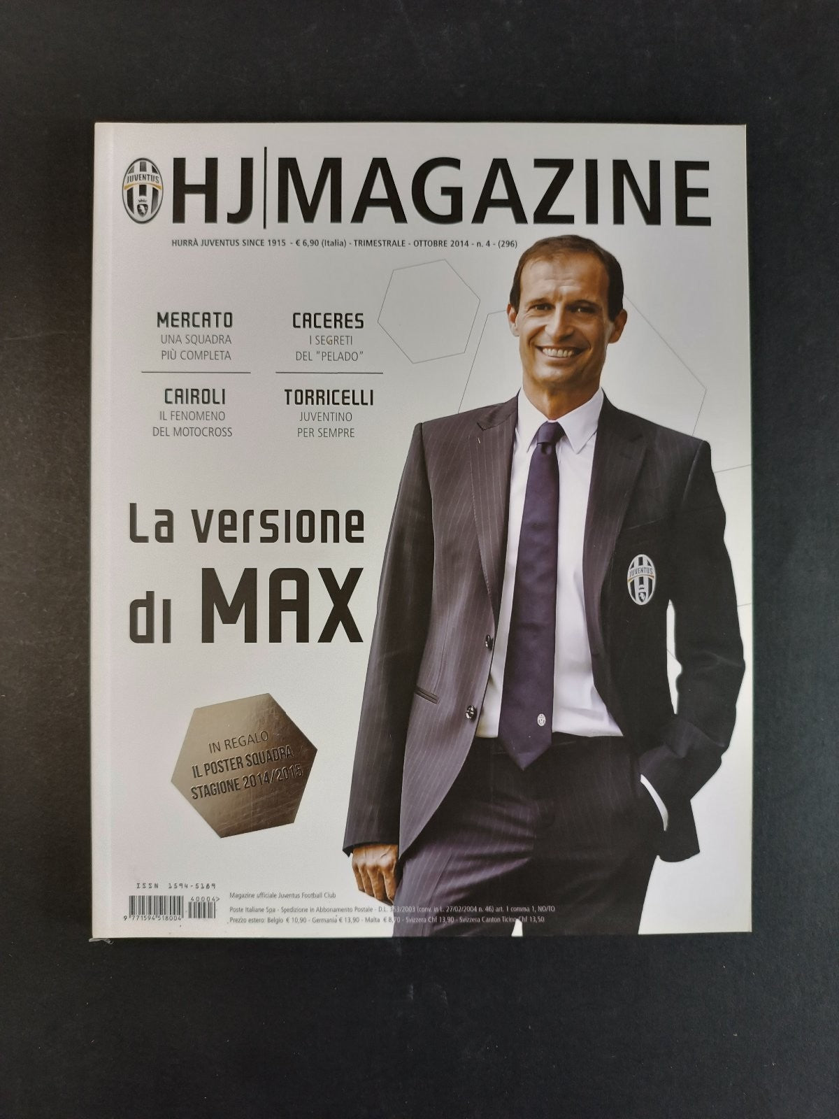 rivista ufficiale HJ MAGAZINE ottobre 2014 n 4 - Allegri con poster