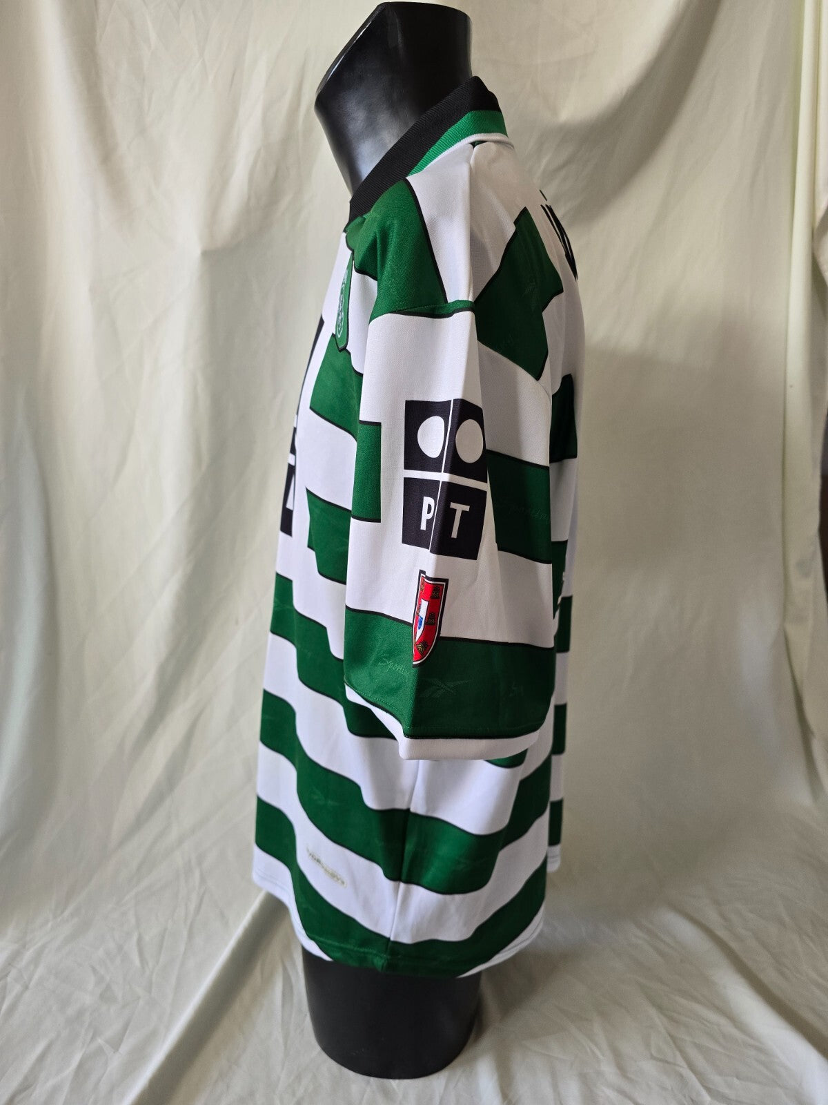 Maglia reebok match worn 2001 Sporting Clube de Portugal nr 25 João Pinto tg L