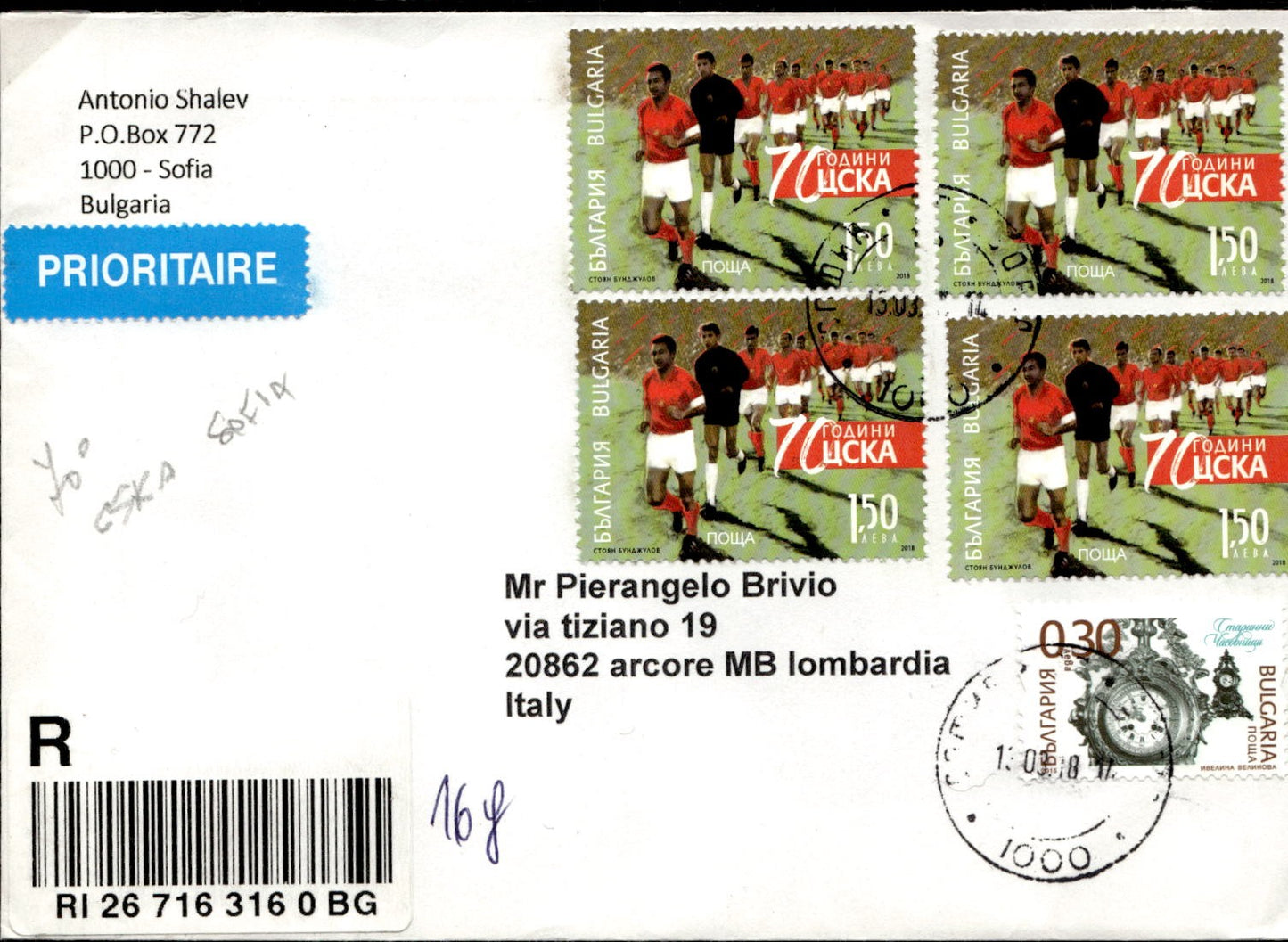 busta primo giorno 70� Ann Cska Sofia