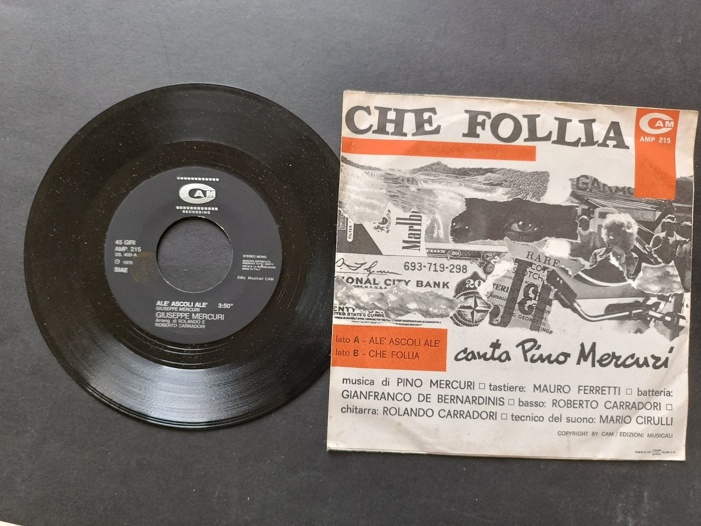 Vinile 45 giri ALE' ASCOLI ALE'