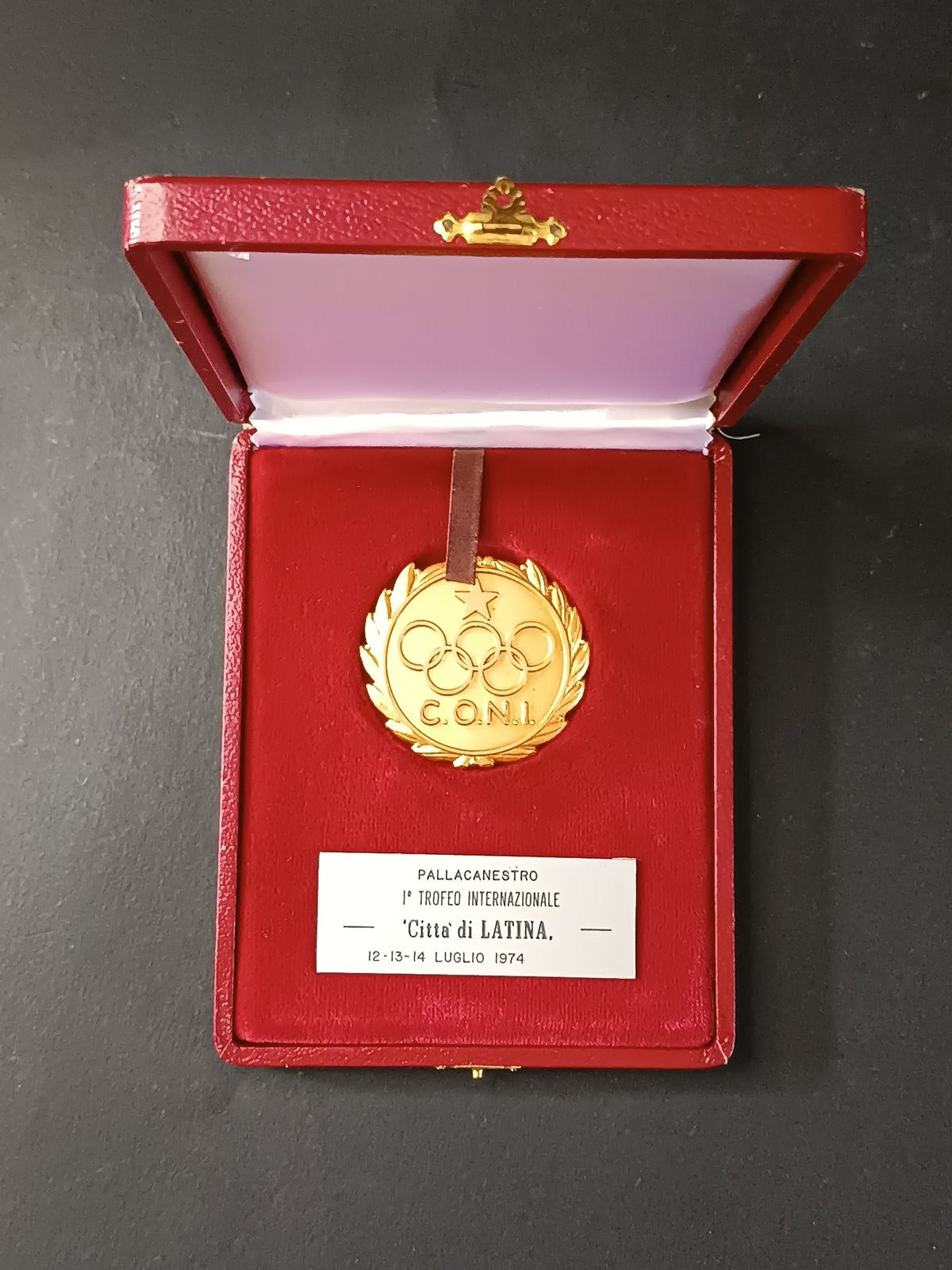 basket pallacanestro 1� trofeo citt� di Latina 1974