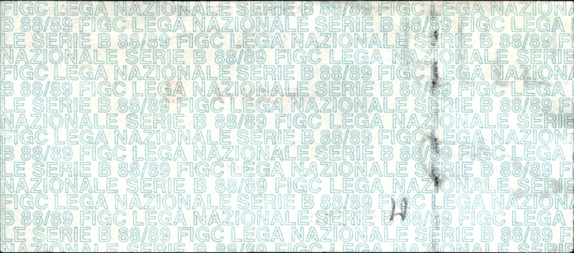 biglietto Ticket Stadio Lega Nazionale Brescia 1988/89