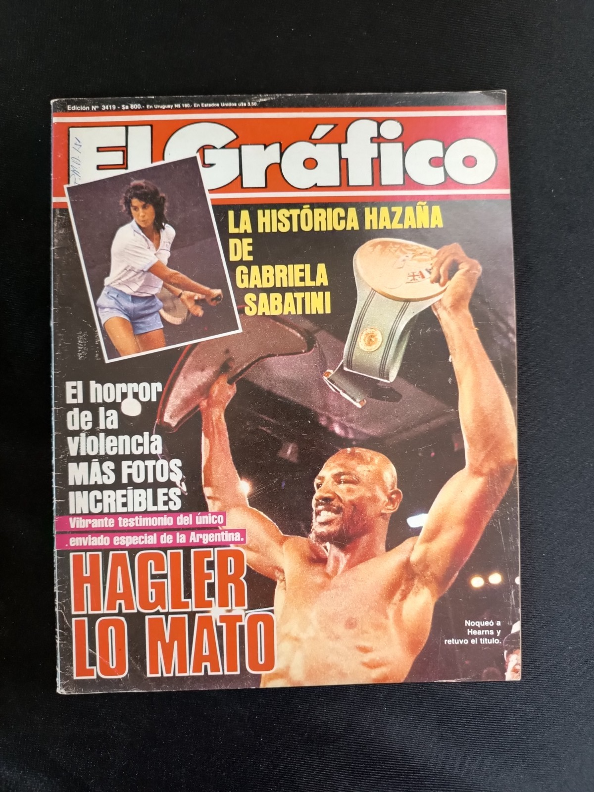53 riviste annata 1985 El Grafico Maradona, Hagler, Passerella