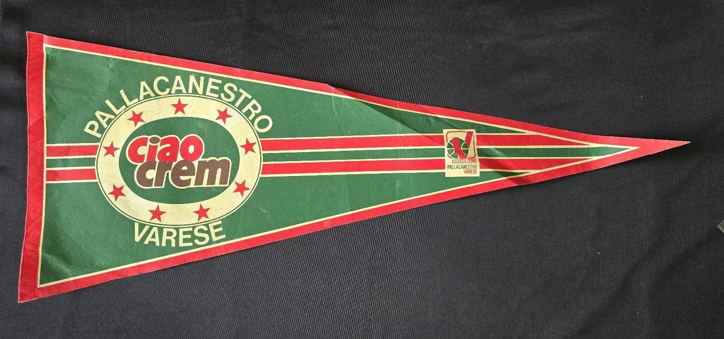 Gagliardetto Pennant CIAOCREM VARESE Basket FIP originale oltre 60cm
