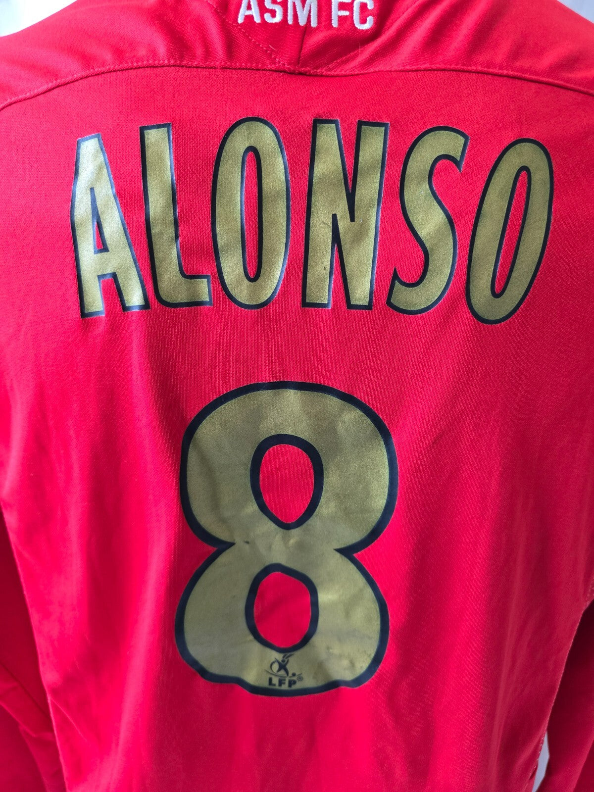 maglia calcio Match Worn Monaco Puma Fedcom 2009/10 Alejandro Alonso 8 tg XL