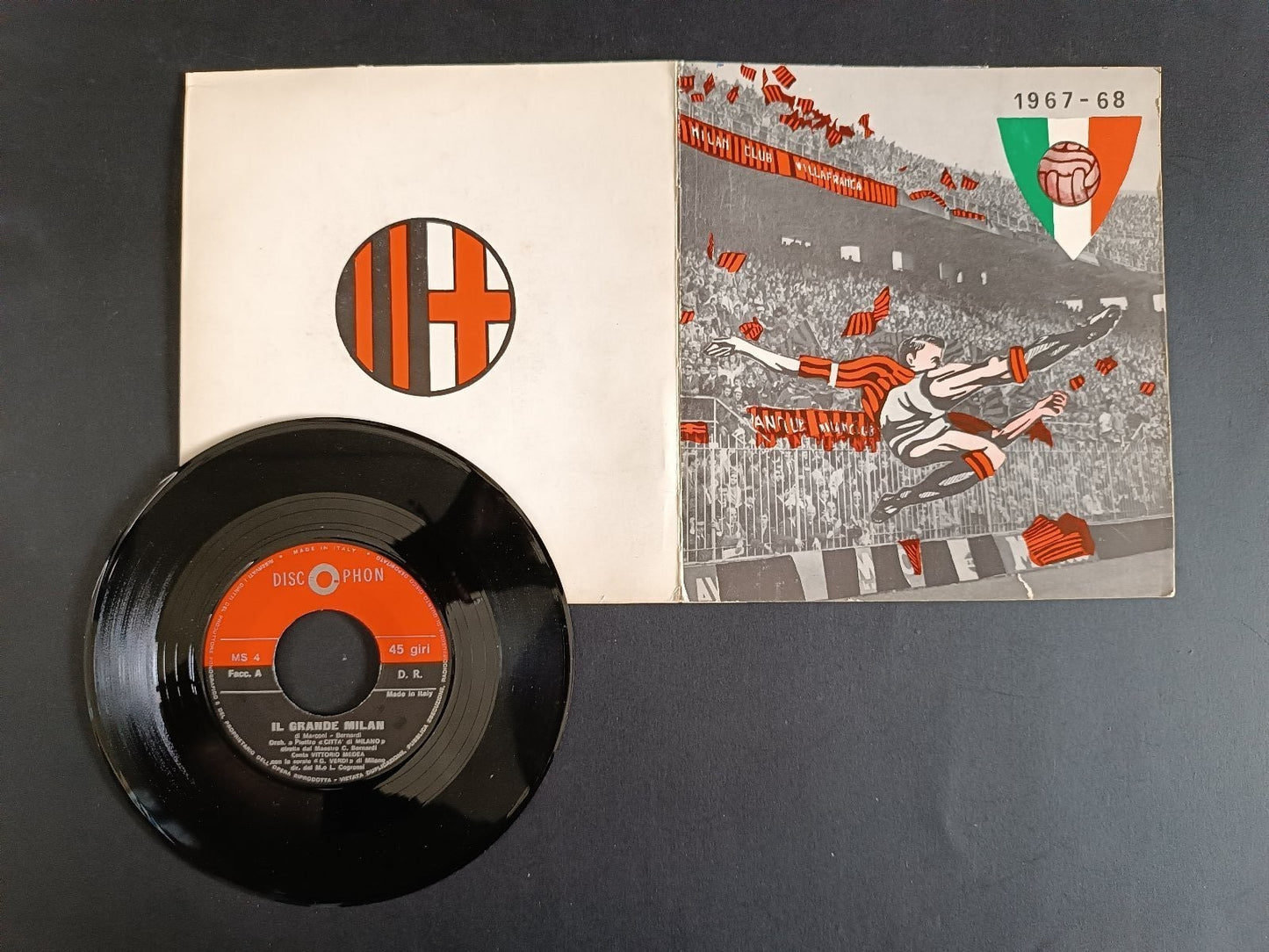 46 giri Milan 1967-68 Il grande Milan discophon