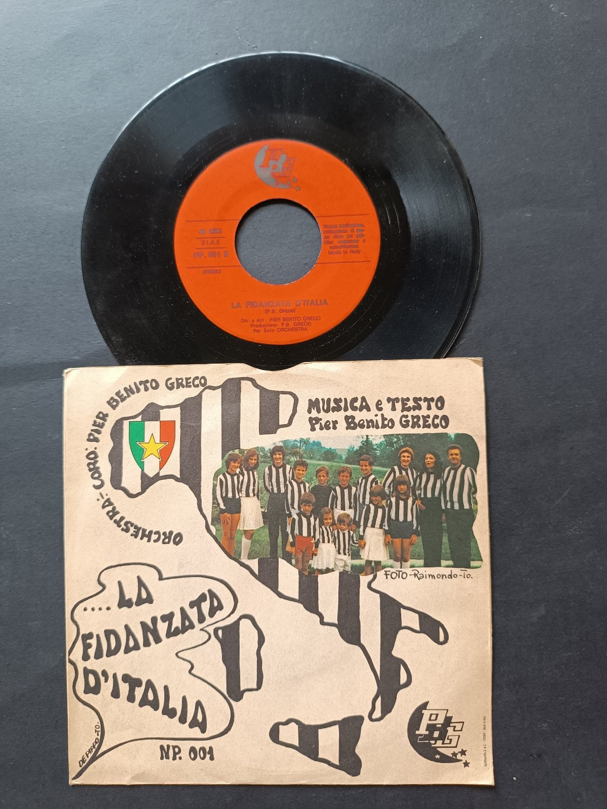 Vinile 45 giri LA FIDANZATA D'ITALIA JUVENTUS