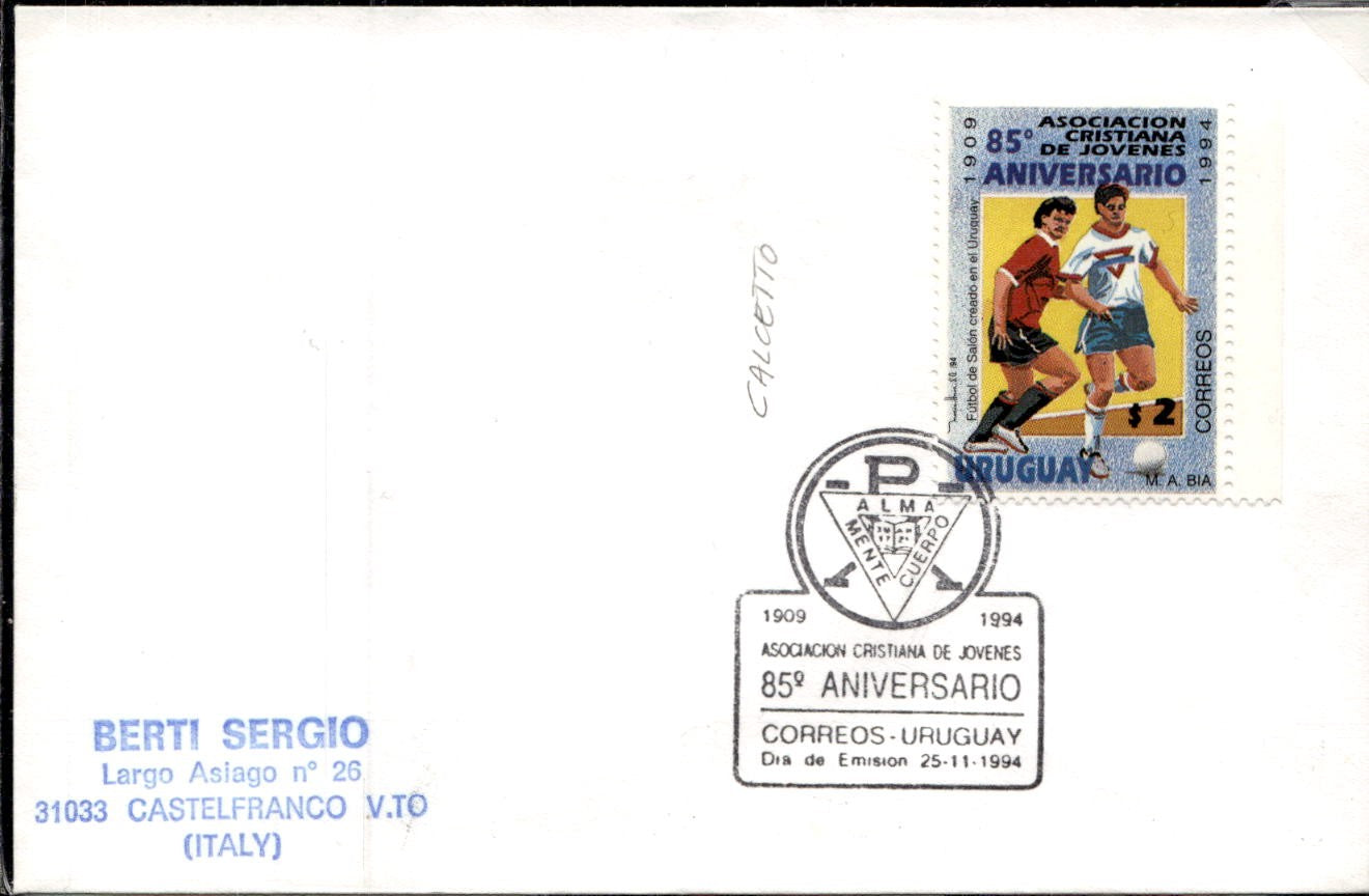 busta primo giorno Correos Uruguay 1994