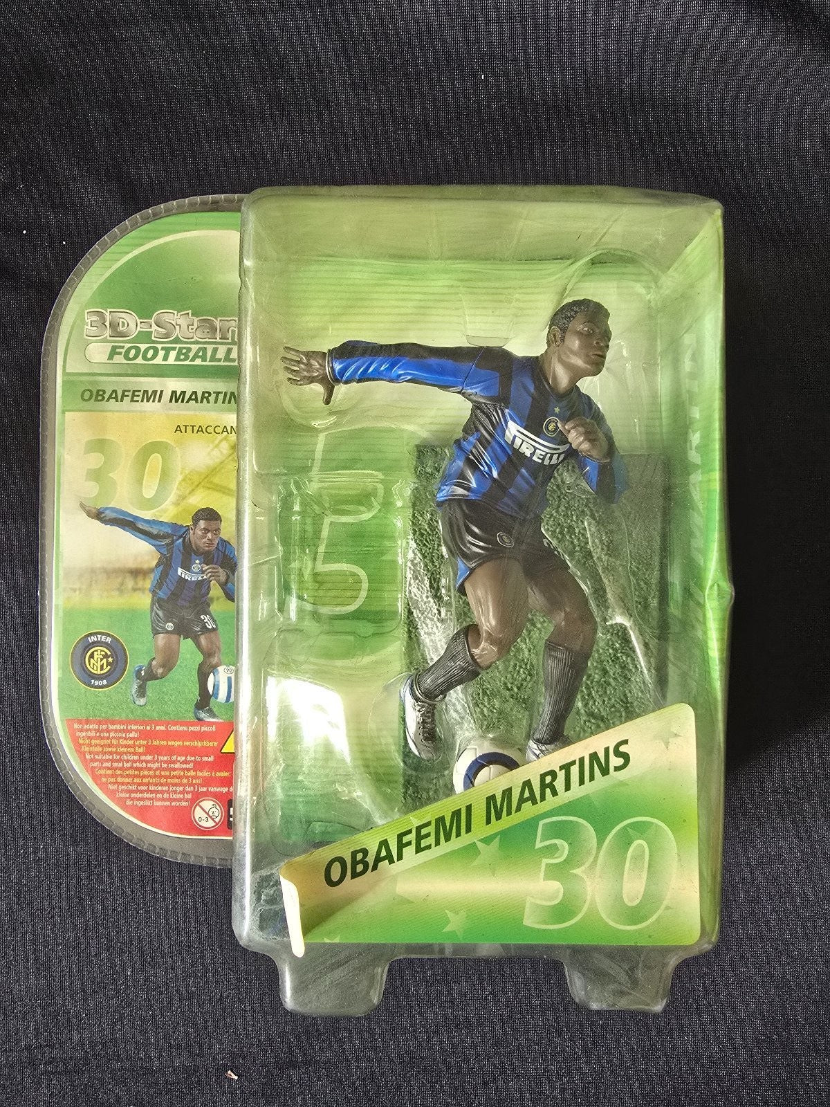 3D Stars Footbaal Obafemi Martins Fc INTER Action Figure sigillata