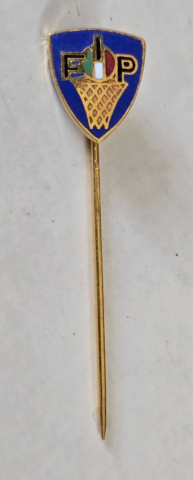 spilla pins originale anni 70/80 FIP federazione Italiana Pallacanestro Basket