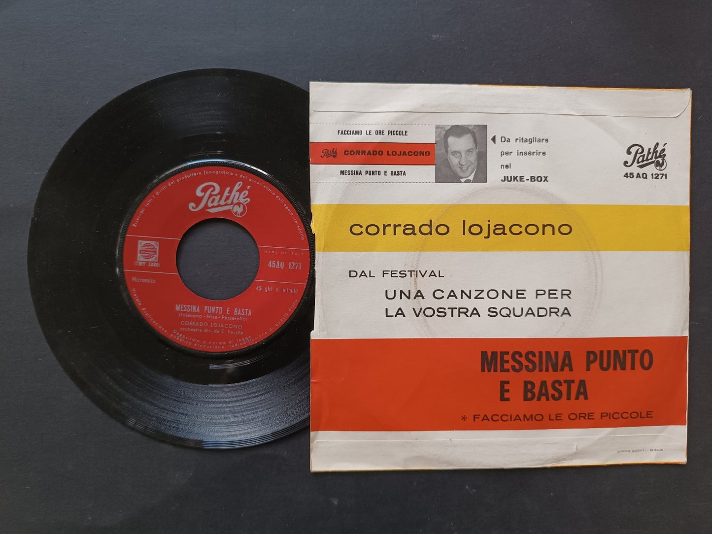 Vinile 45 giri MESSINA PUNTO E BASTA
