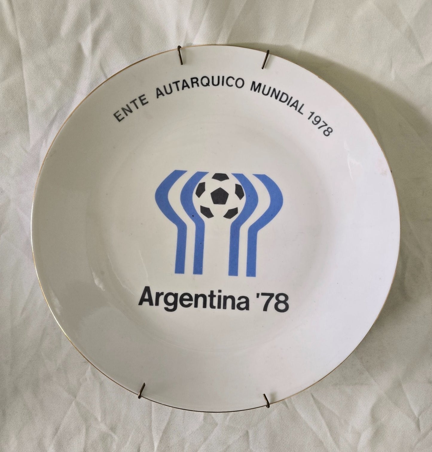 piatto ceramica 25 cm Argentina '78 Ente Autaquico Mundial 1978