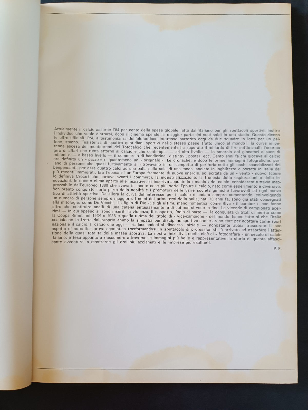 Album del calcio Un secolo di fotografie