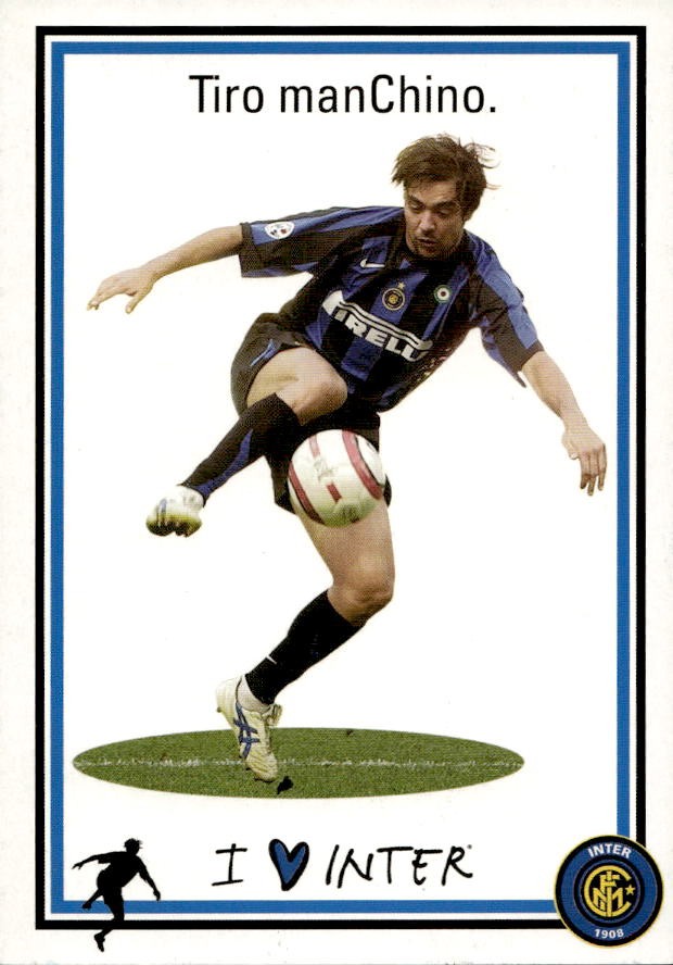 Cartolina calcio calciatore Inter Esteban Mat�as Cambiasso autografo stampato