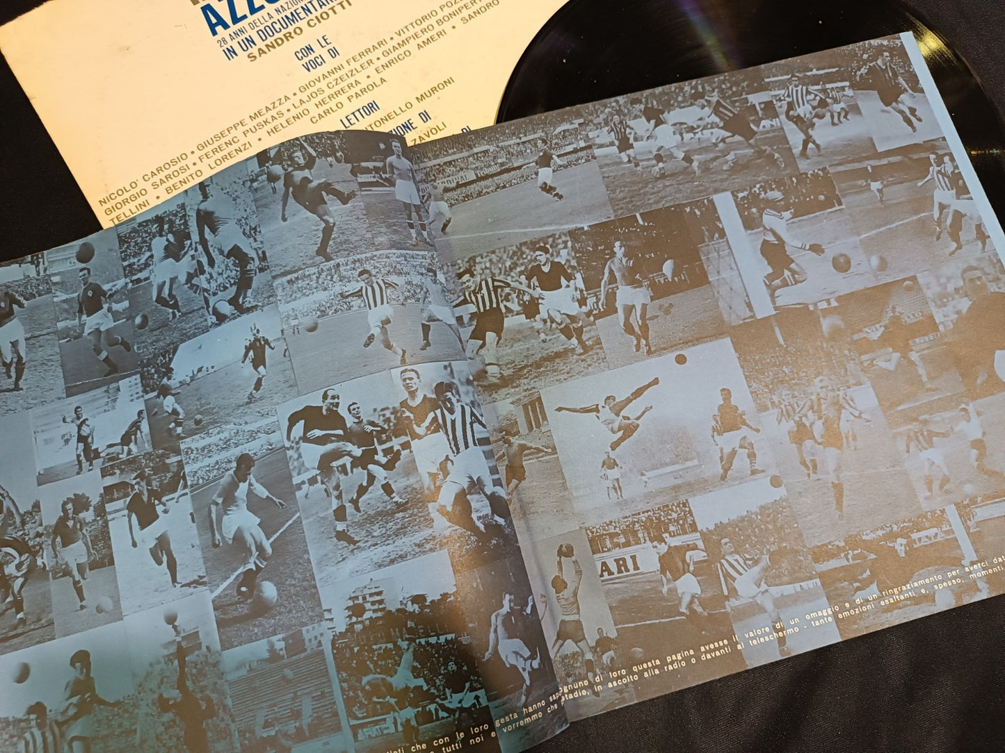 Disco in vinile IL CALCIO AZZURRO Documentario nazionale di S. CIOTTI