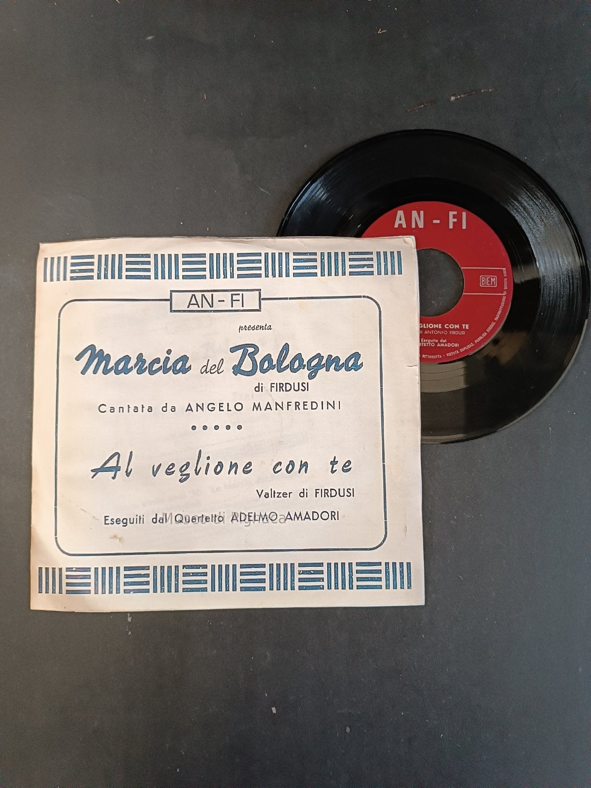 Vinile 45 giri MARCIA del BOLOGNA
