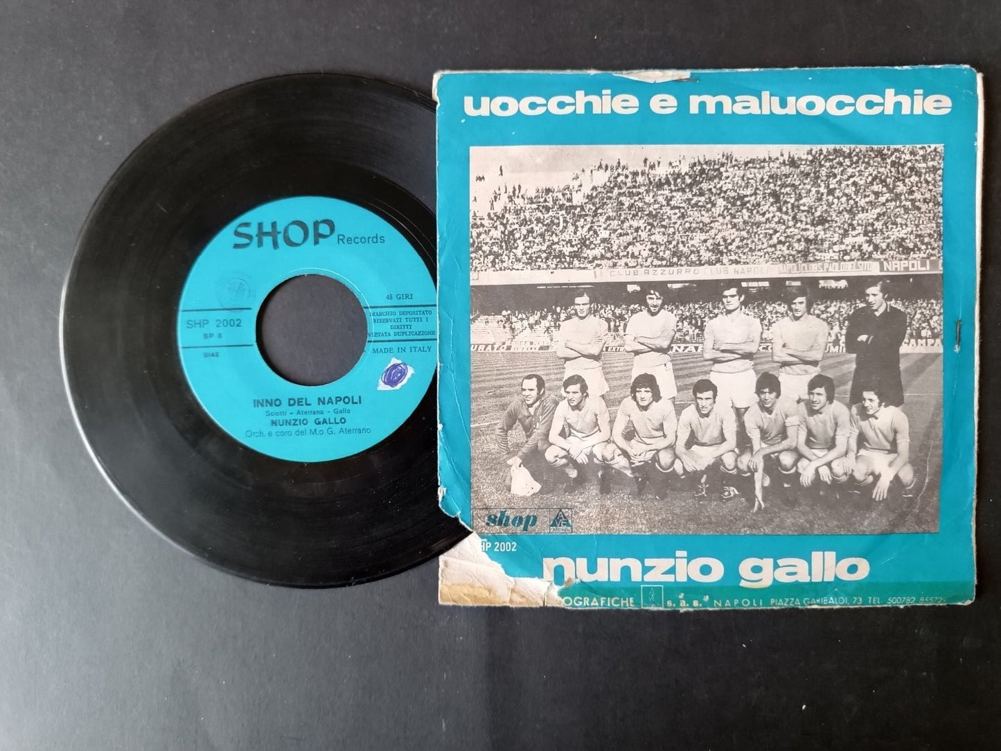 Vinile 45 giri INNO DEL NAPOLI