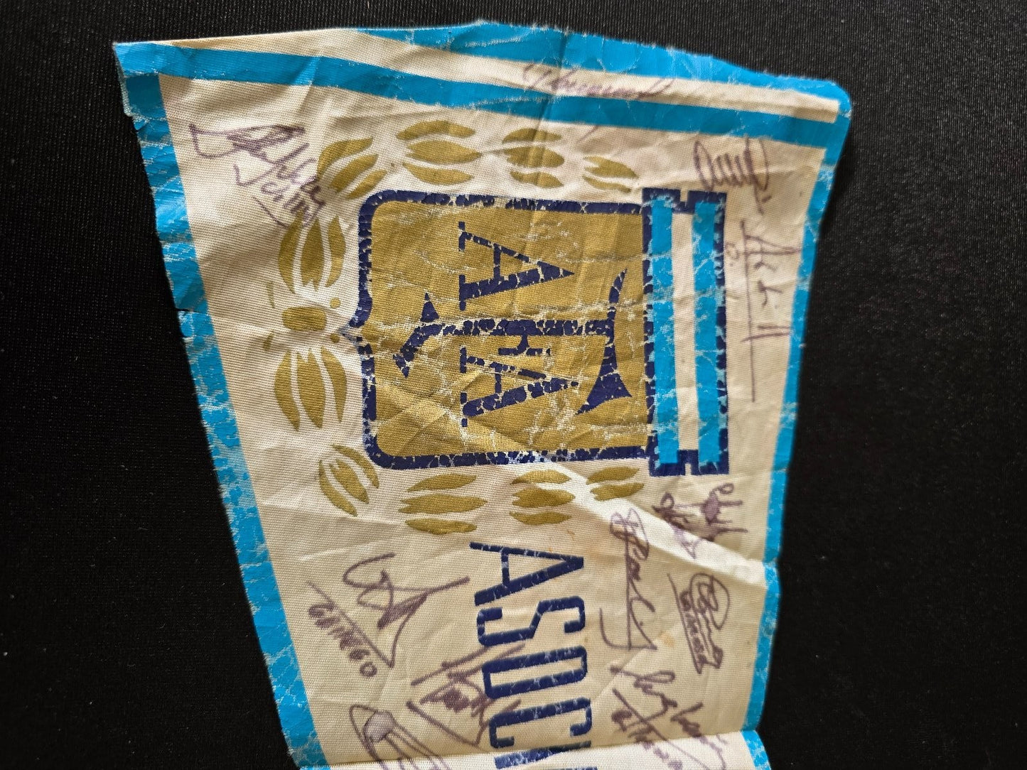 Gagliardetto pennant Banderin Afa Argentina Nazionale Autografato in originale A