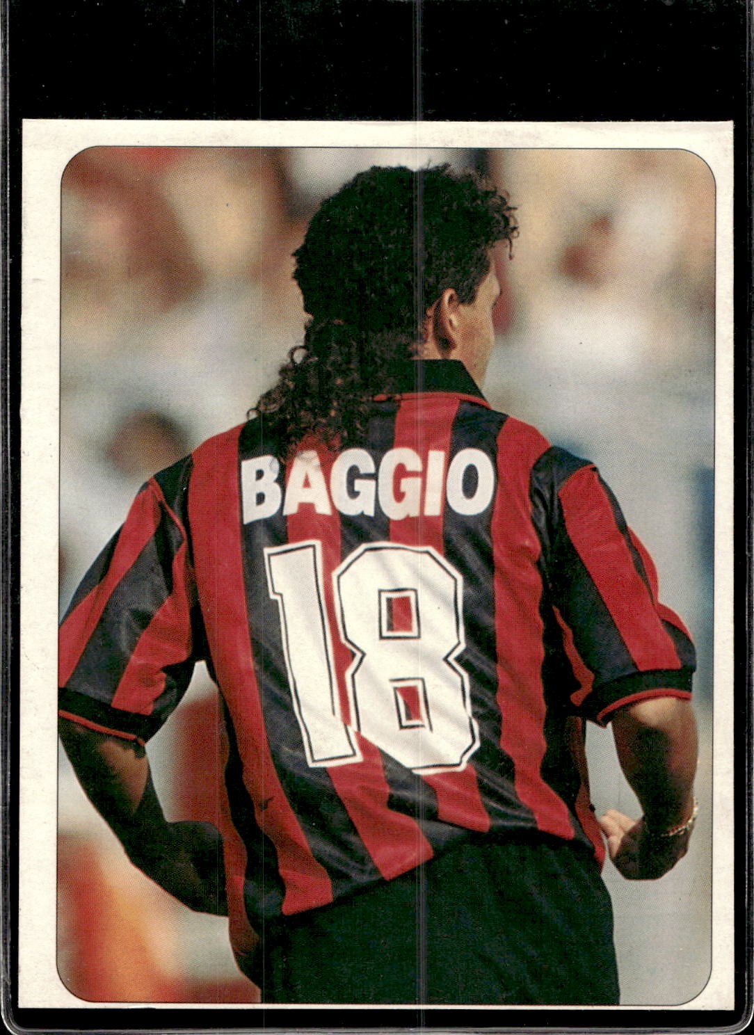cartolina postcard Calcio Milan Roberto Baggio