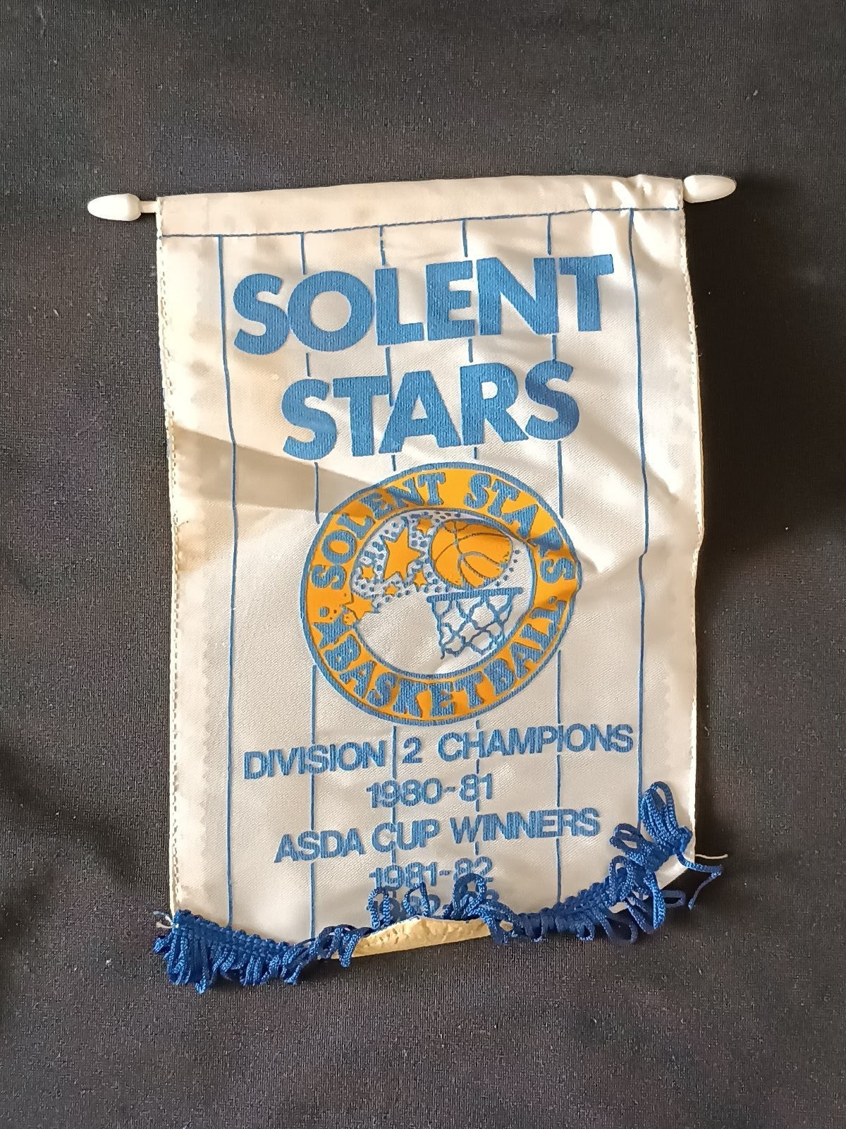 Gagliardetto Pennant Solent Stars Basket England 1980-81 Vintage