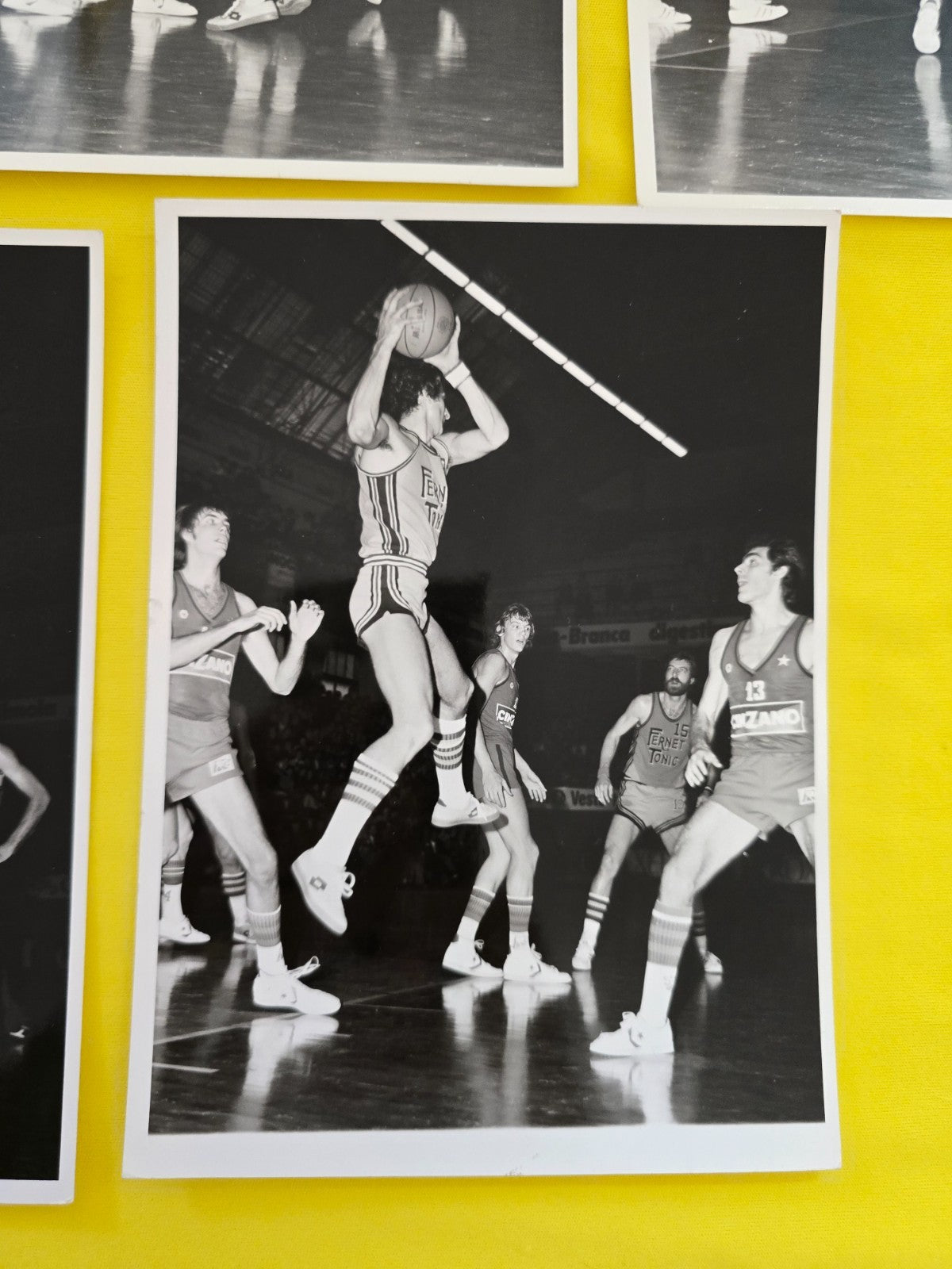 Basket Cinzano Milano Olimpia - Fernet Tonic Bologna lotto foto incontro anni 70