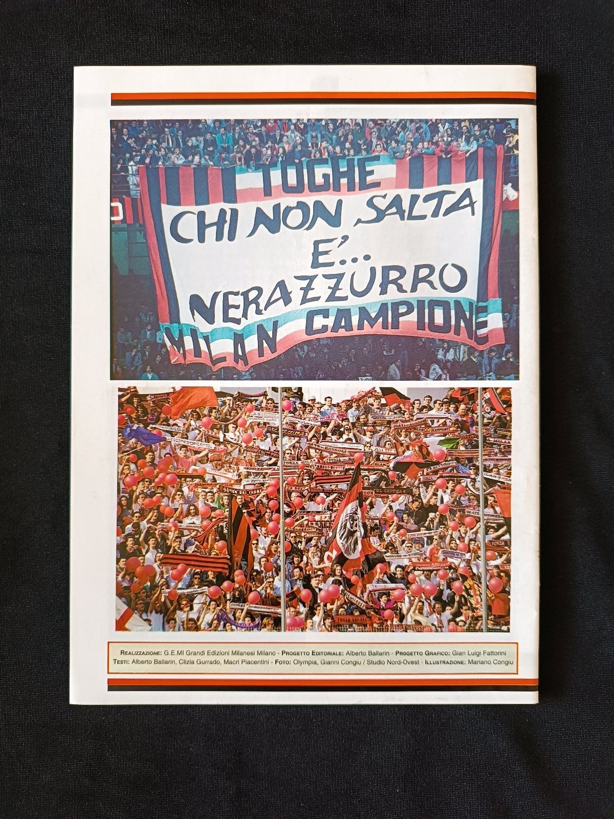rivista MILAN Magico Campione con poster