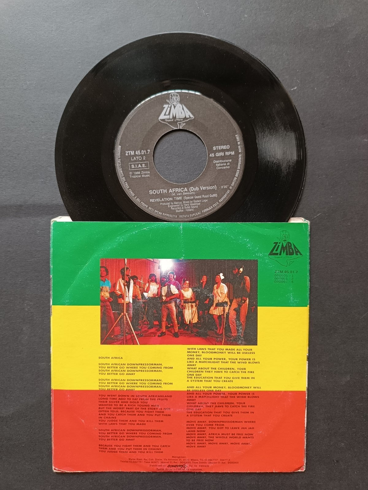Vinile 45 giri REVELATION TIME SOUTH AFRICA