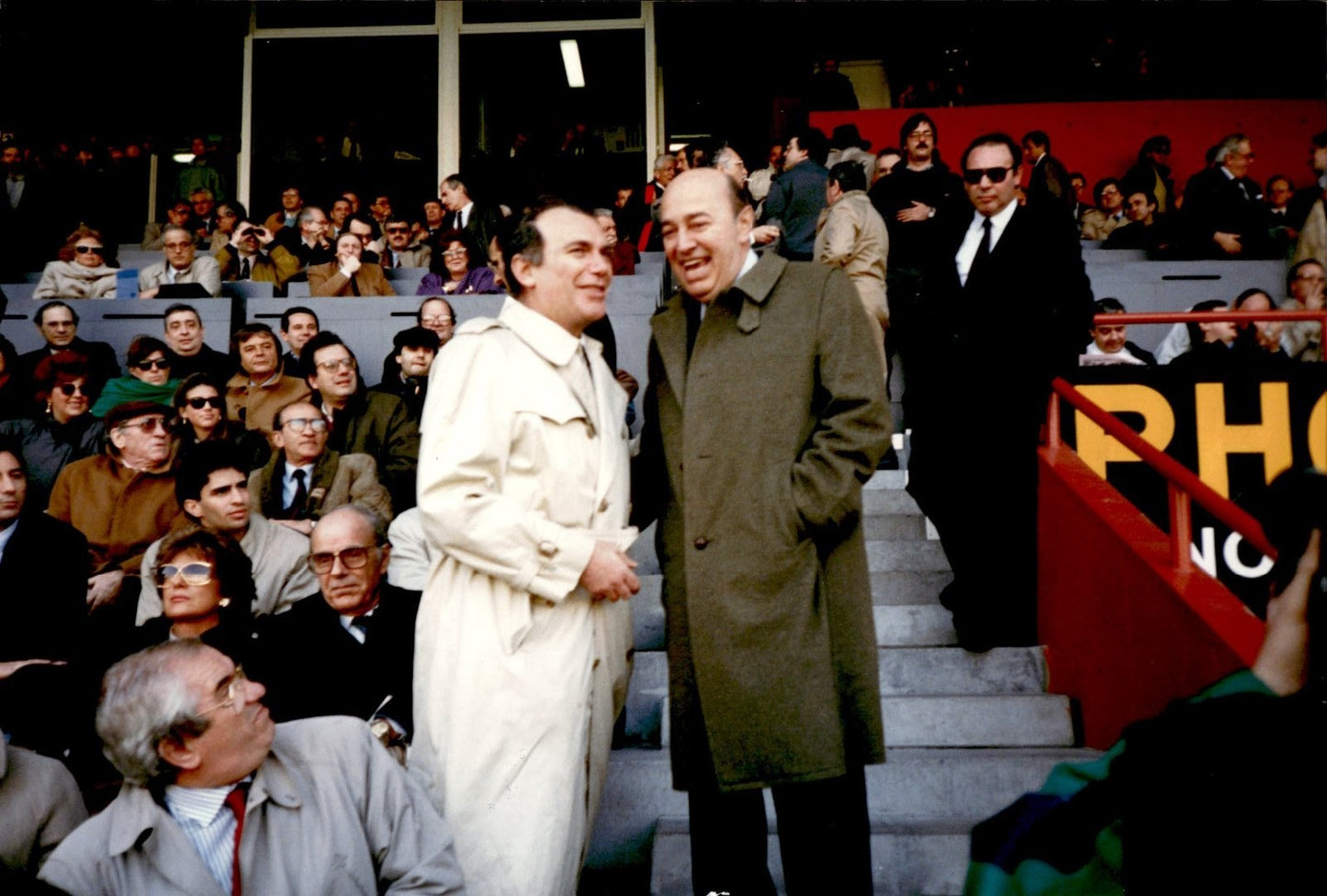 fotografia originale Inter presidente Ernesto PELLEGRINI stadio