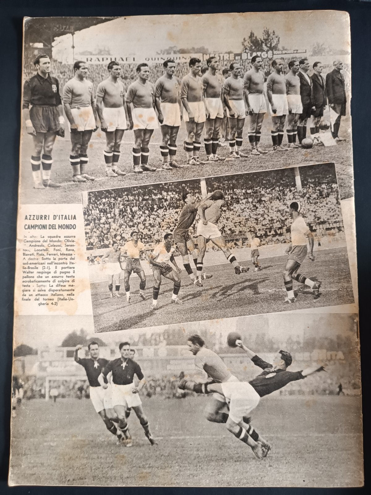 rivista Sport Illustrato I CAMPIONATI di CALCIO 1938-39 numeri 9-10 - 1938