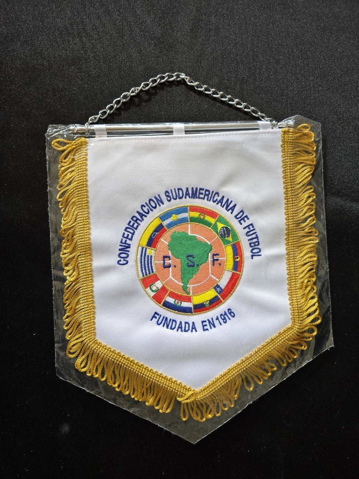 Gagliardetto pennant banderin Confederaci�n Sudamericana de F�tbol H