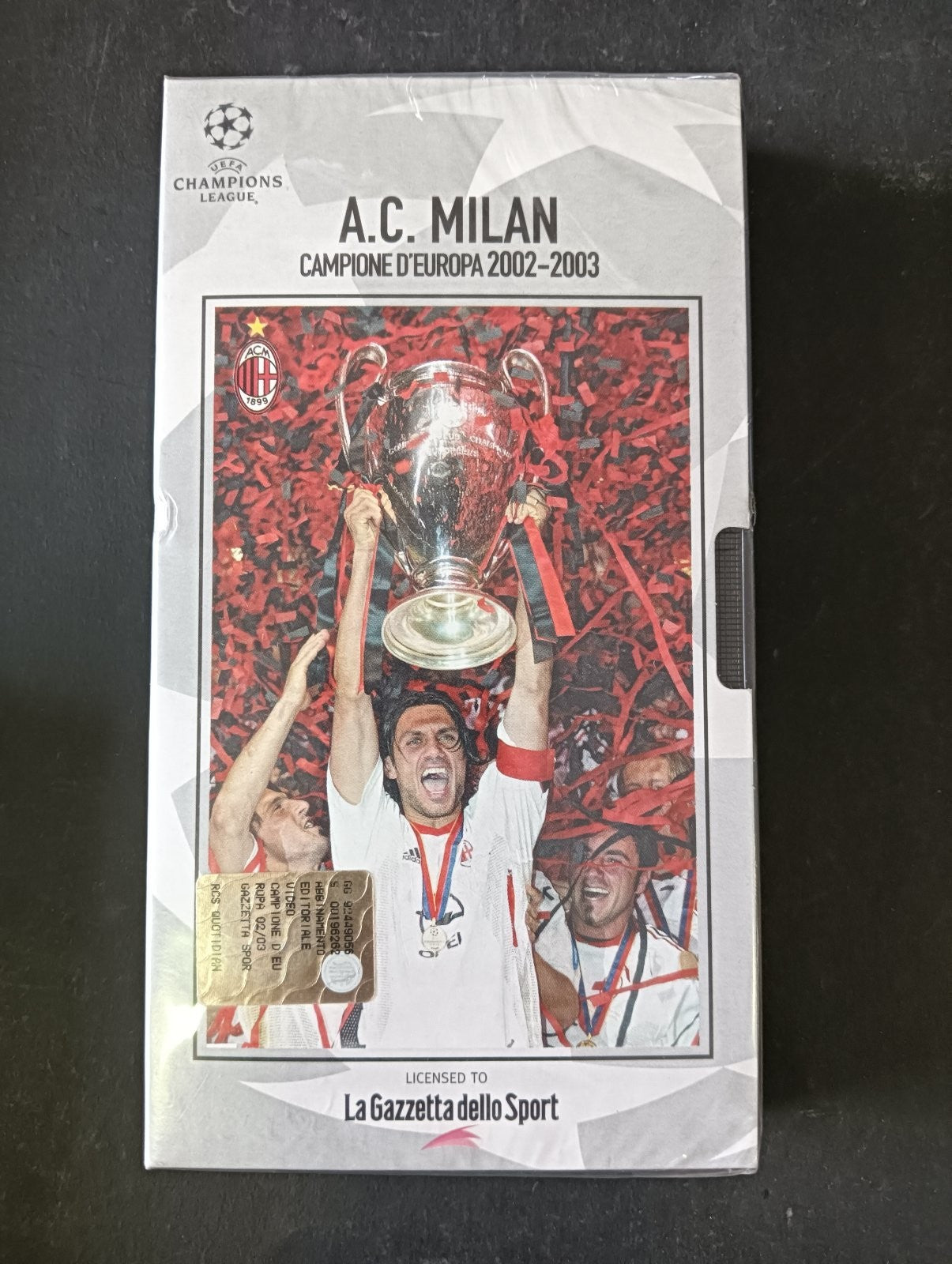 VHS A.C MILAN CAMPIONE D'EUROPA 2002-2003 La Gazetta dello Sport