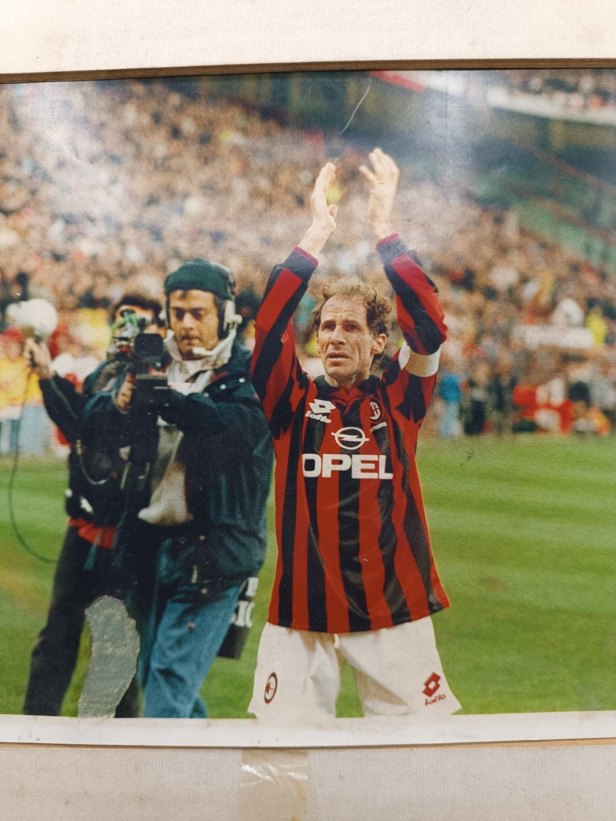 quadro con fotografia FRANCO BARESI 1997 Museo San Siro Arisi