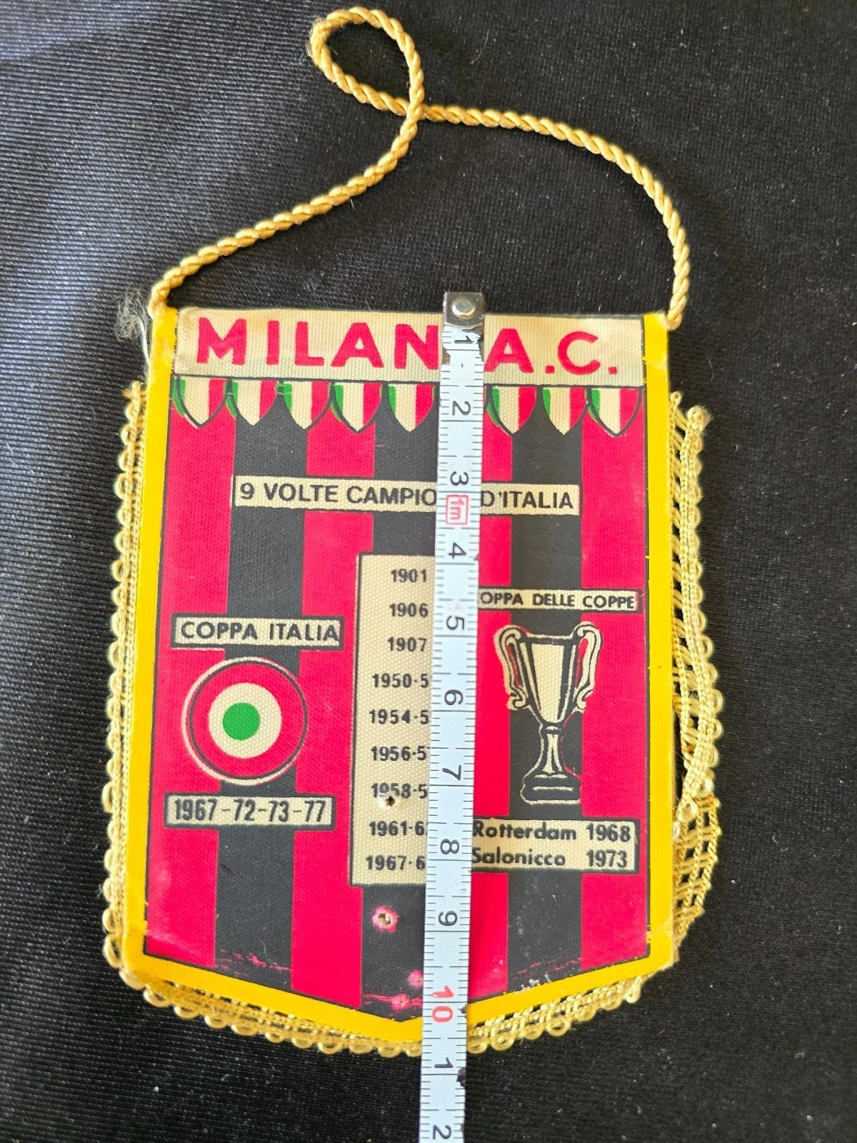 A.C. Milan 1899 mini gagliardetto anni 60/70 4