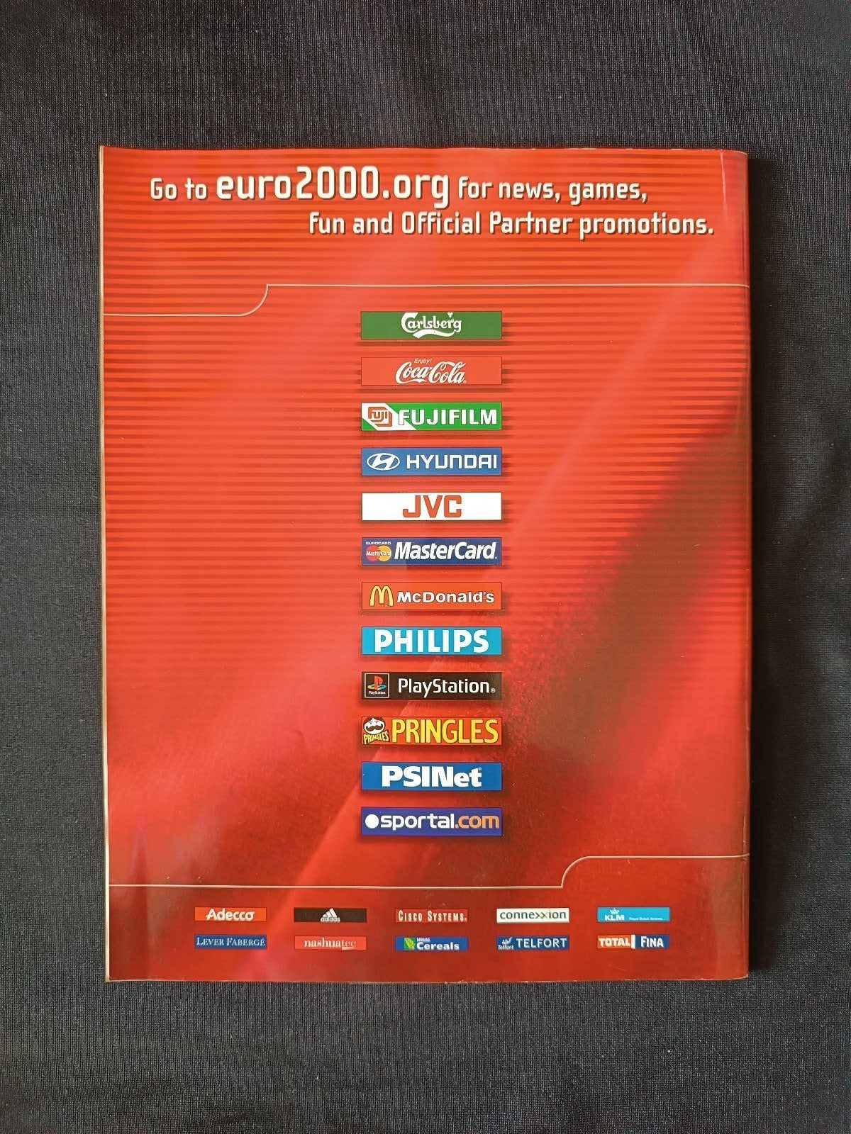programma ufficiale Euro 2000 Francia Italia 2 luglio