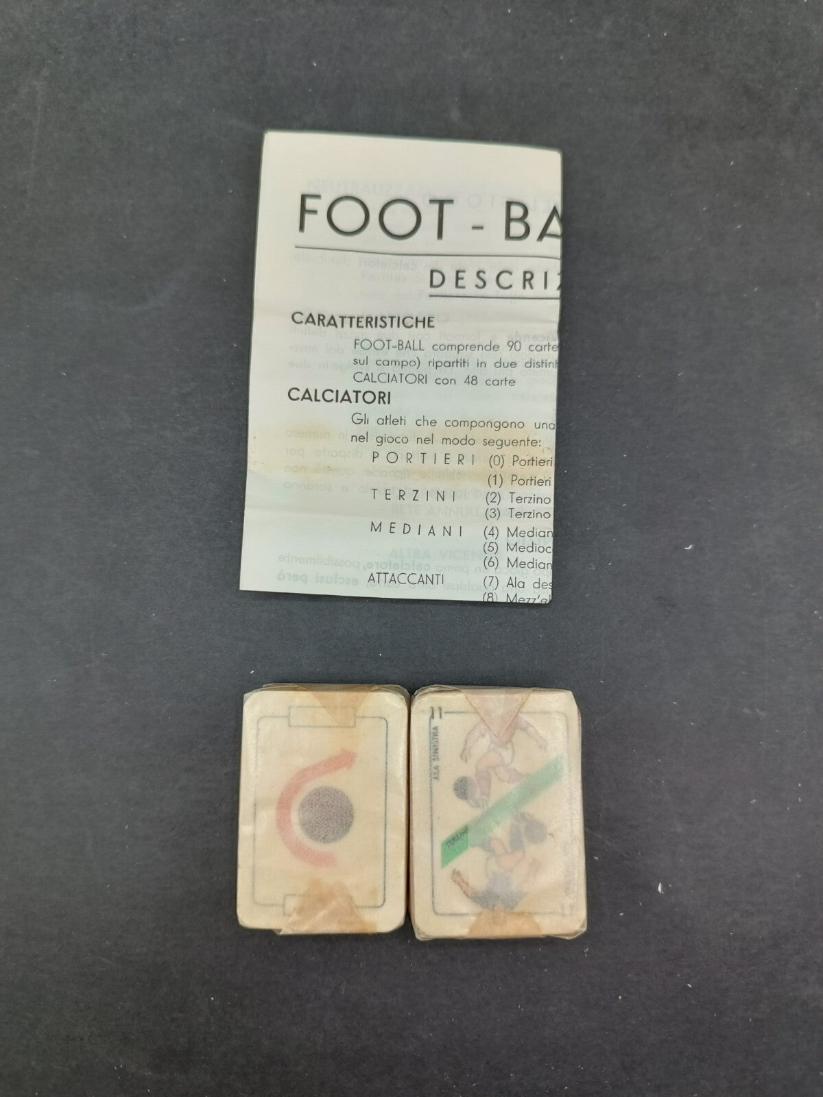 Mazzo carte da gioco Mignon Creazione Bertino Football confezione rossa