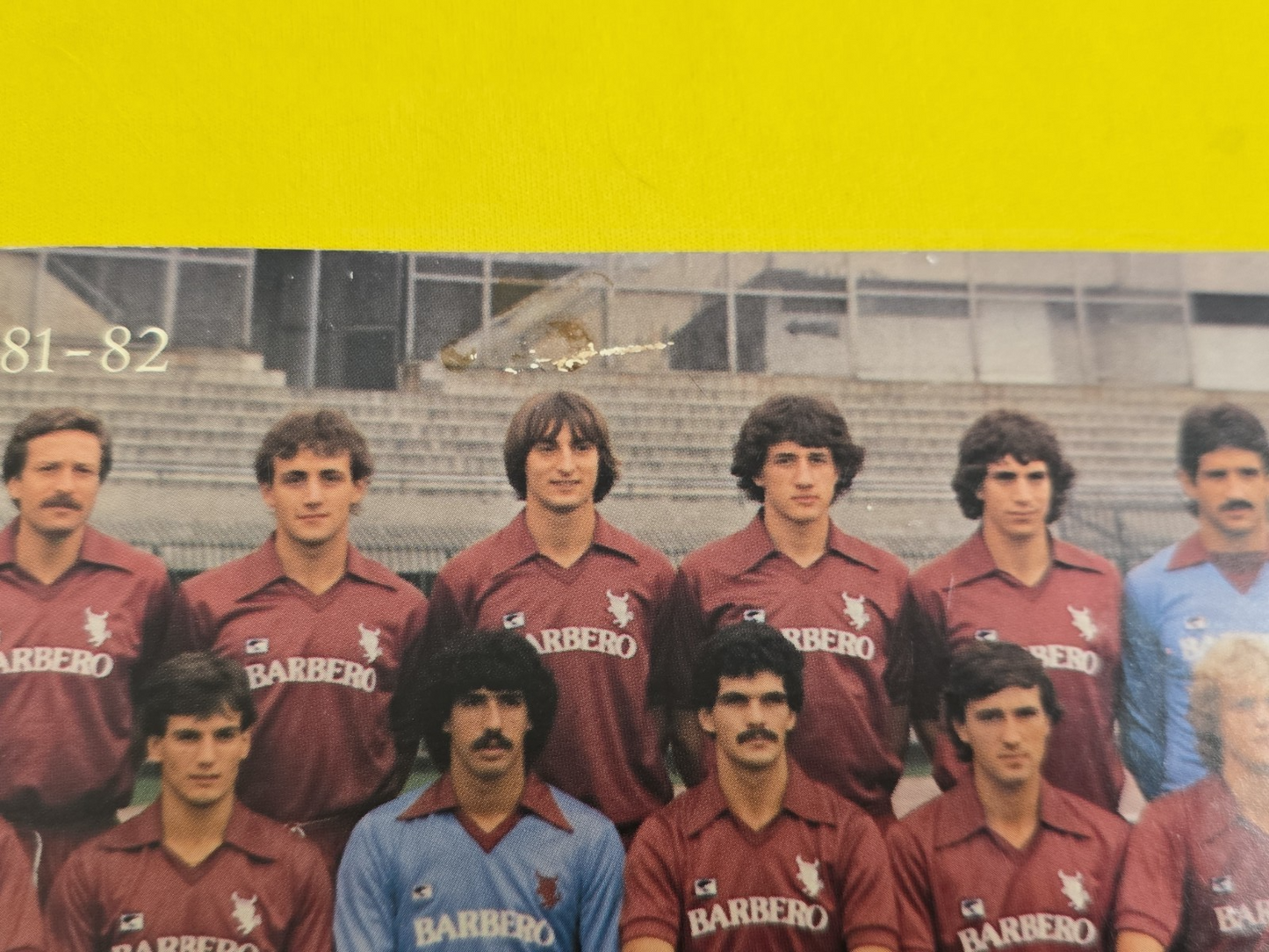 Foto ufficiale Torino calcio Barbero 1981-82 autografi originali della squadra