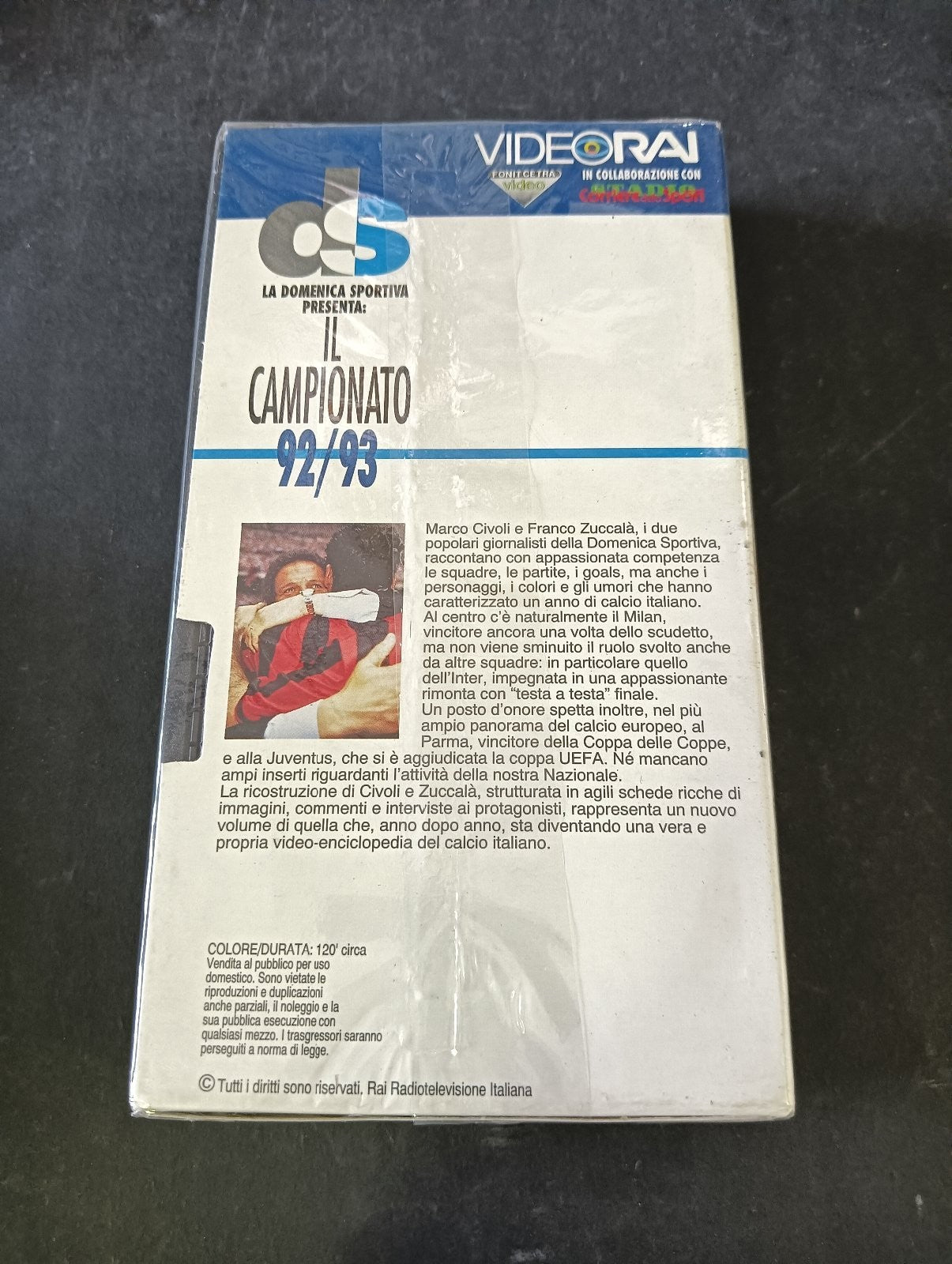 VHS IL CAMPIONATO 92/93 ANCORA MILAN VideoRai