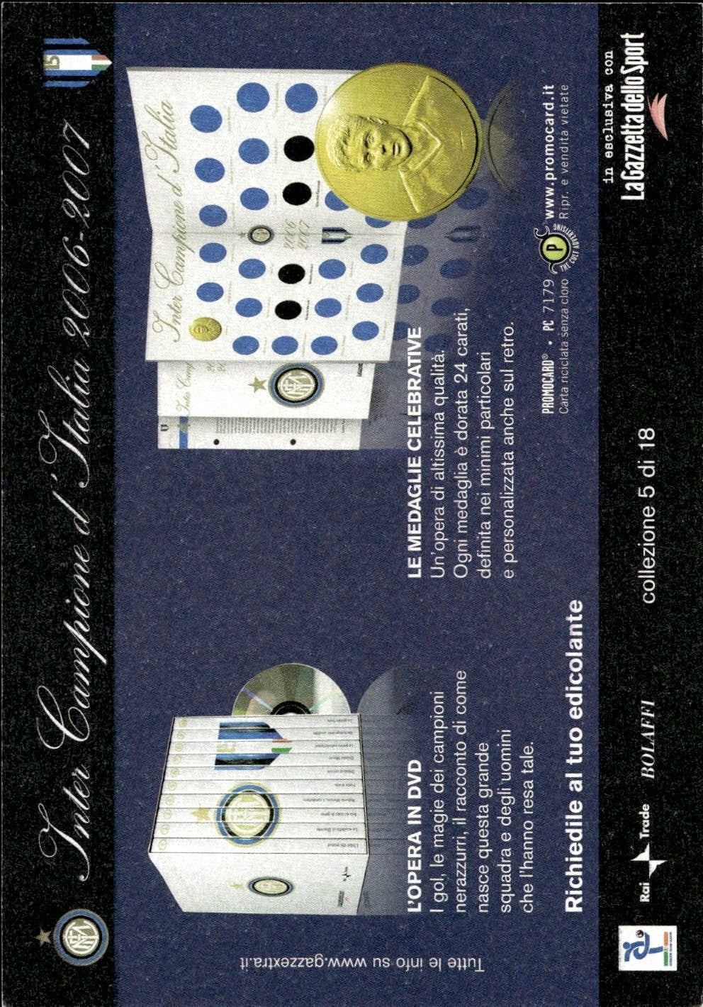 cartolina calciatori Crespo