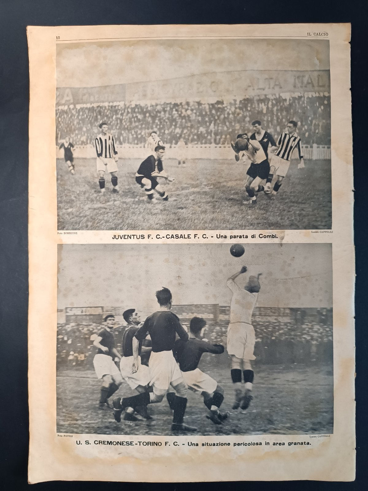 rivista IL CALCIO numero 7 - 1926 Andrea Doria-Milan Club