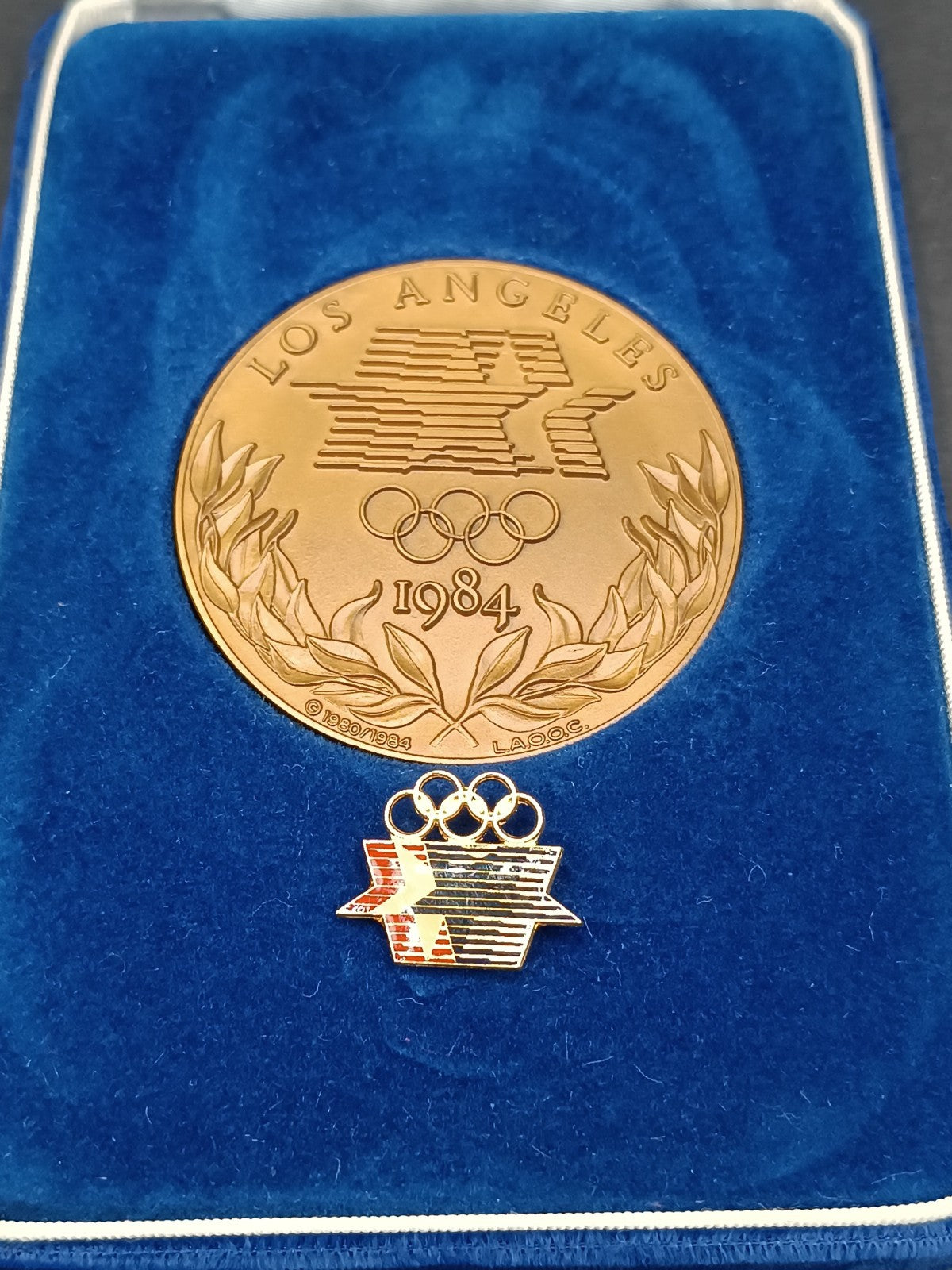 Medaglia con spille Olimpiadi Los Angeles 1984