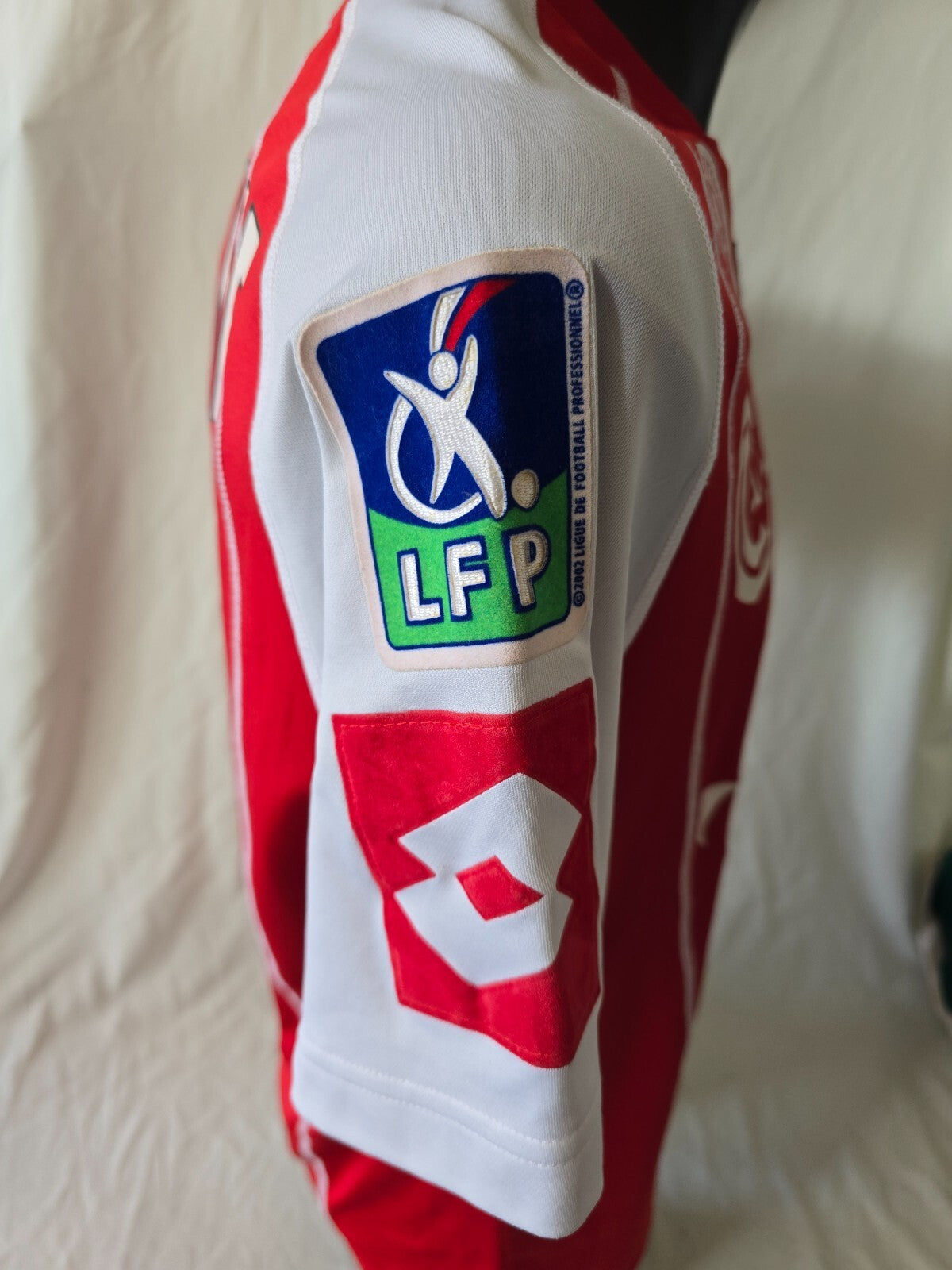 Maglia match worn Lotto Stade Reims 2006/07 Carl Tourenne 6 tg xl