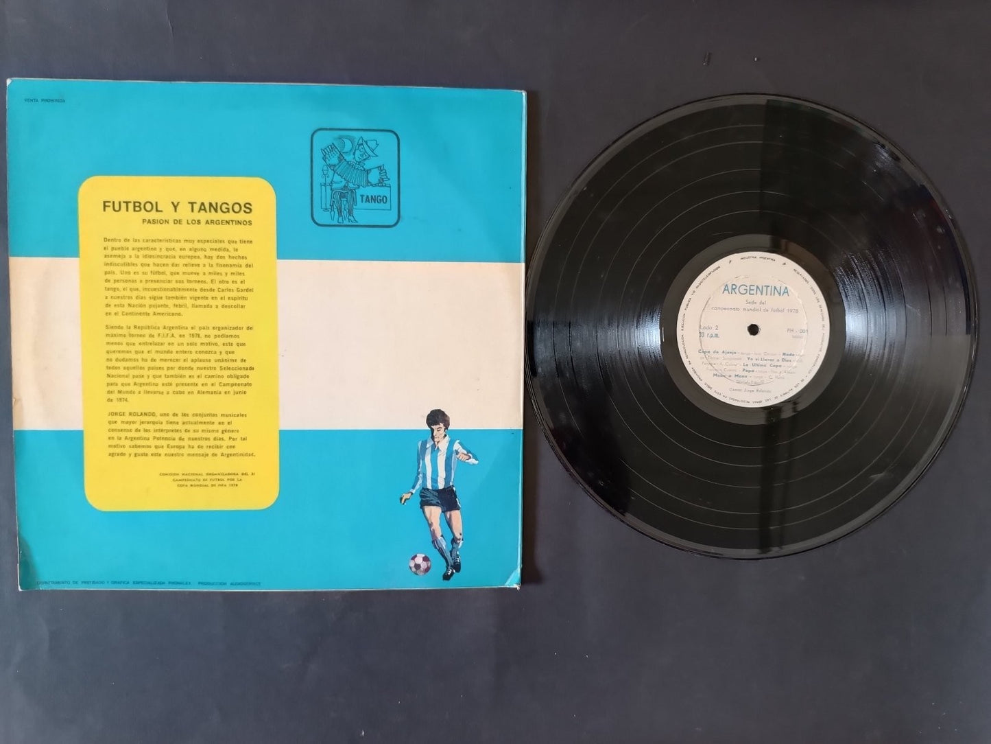 Disco ARGENTINA Sede del Campeonato Mundial de Futbol 1978 AFA