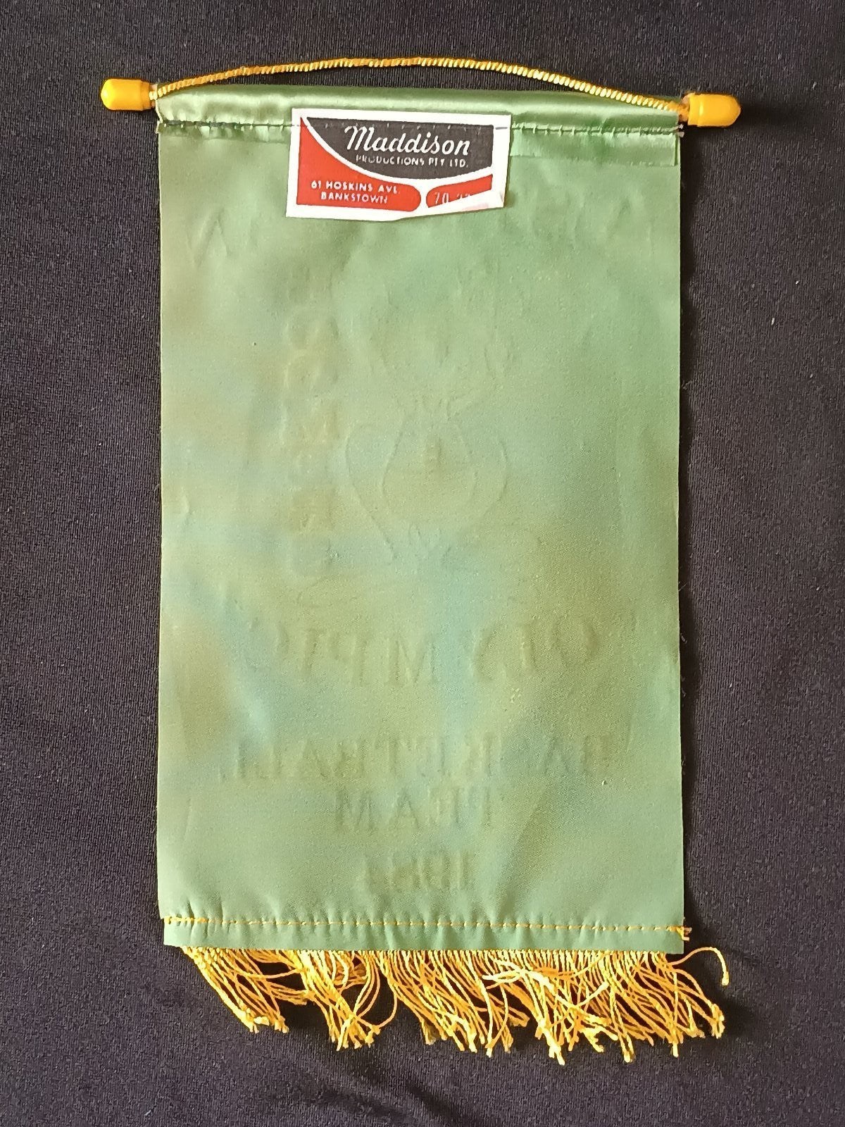 Gagliardetto Pennant Australian Olympic Boomers Basketball Team 1984 Vintage