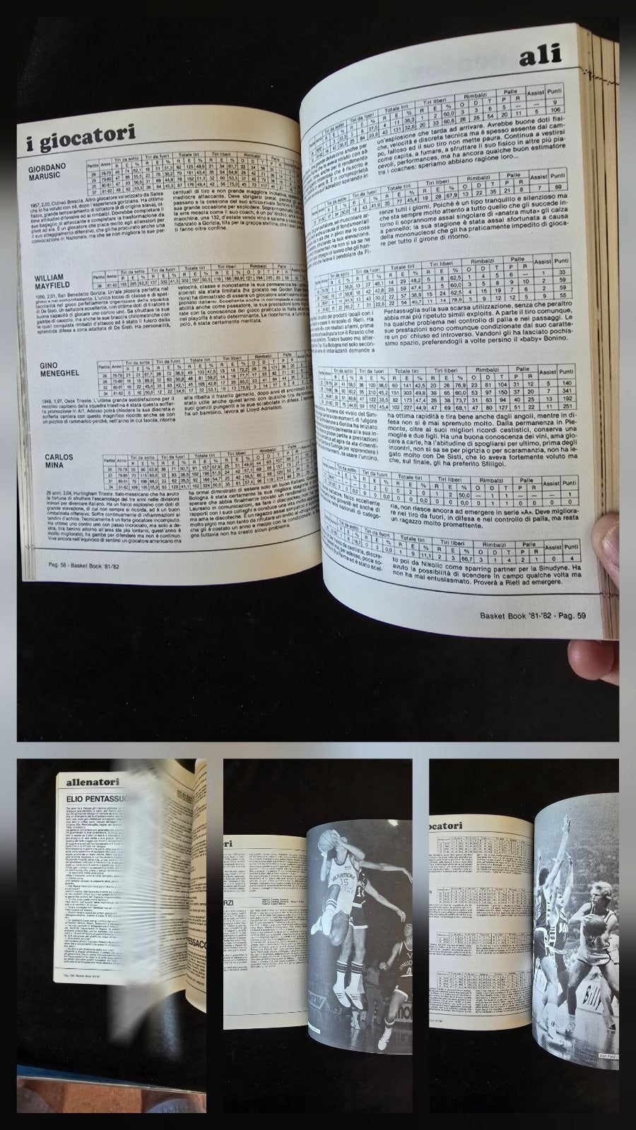Basket Book 1982 annuario pallacanestro Italiana 1982 Rerpe edizioni Milano